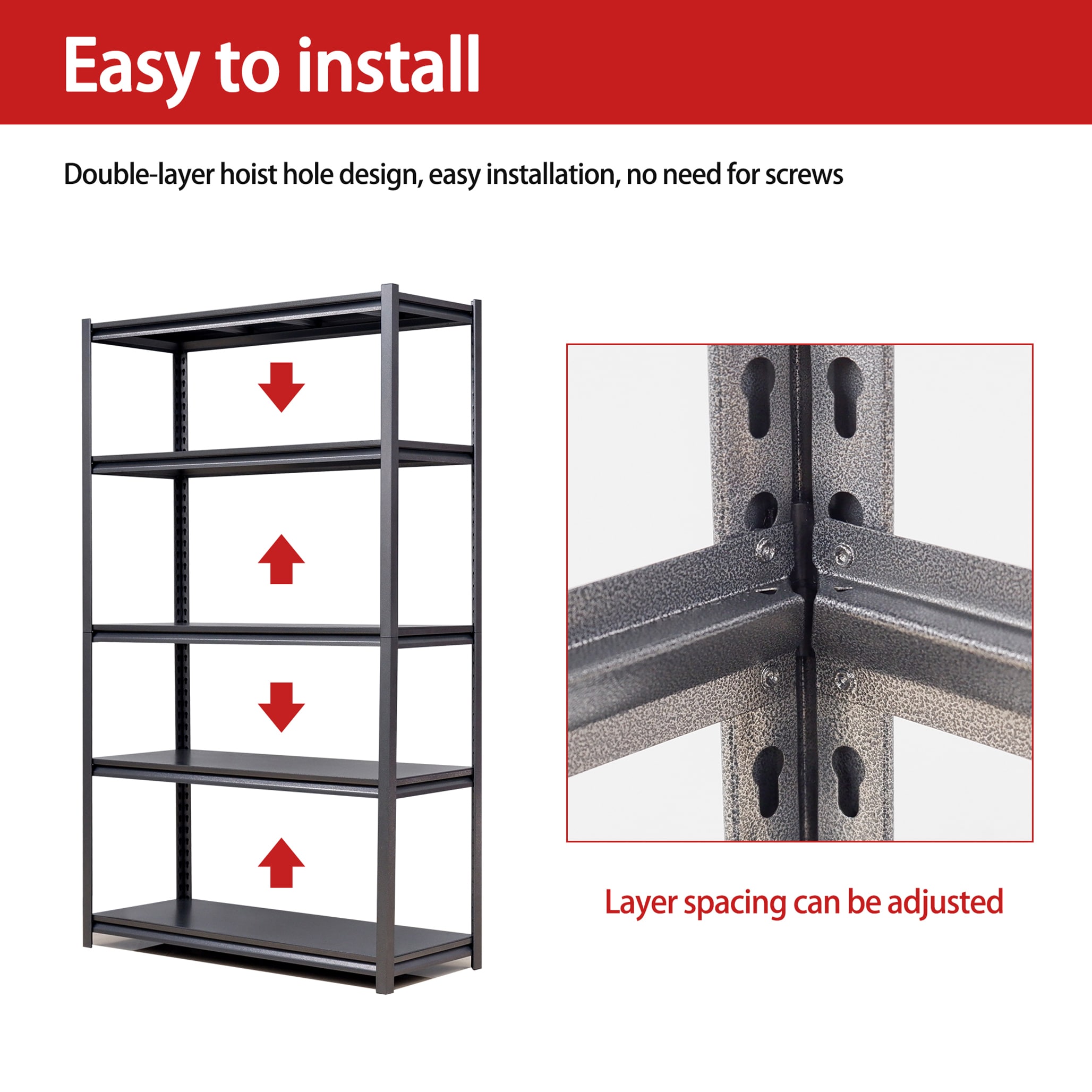 Kahomvis MAKEA-QPF2-410 Free-Standing-Shelving - View #5
