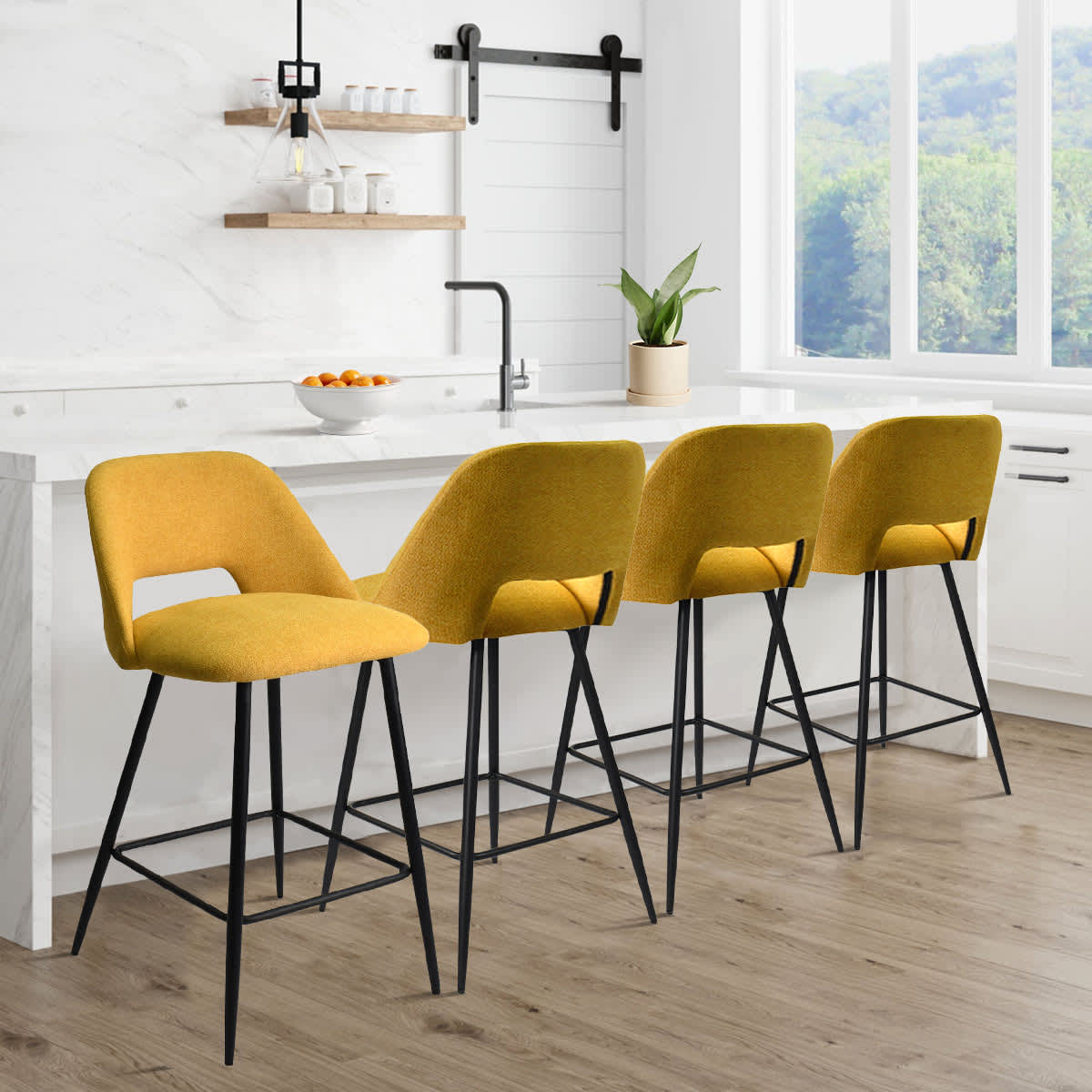 Maison Boucle EDWIN-MIDBAR-YE-4 stools - View #2