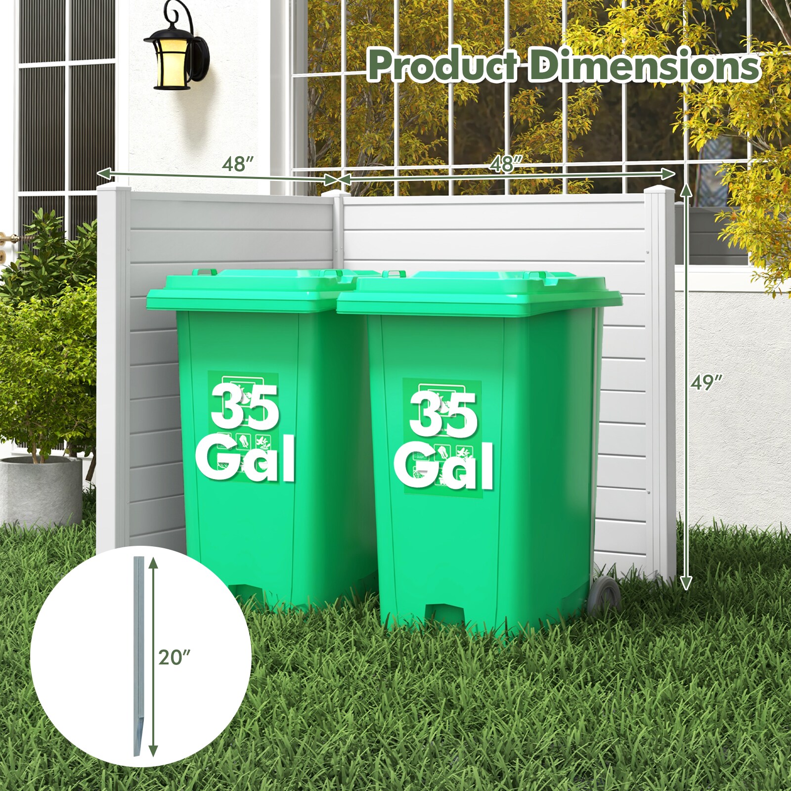Slickblue D-CO-HW0624TG Outdoor-Privacy-Screen - View #5