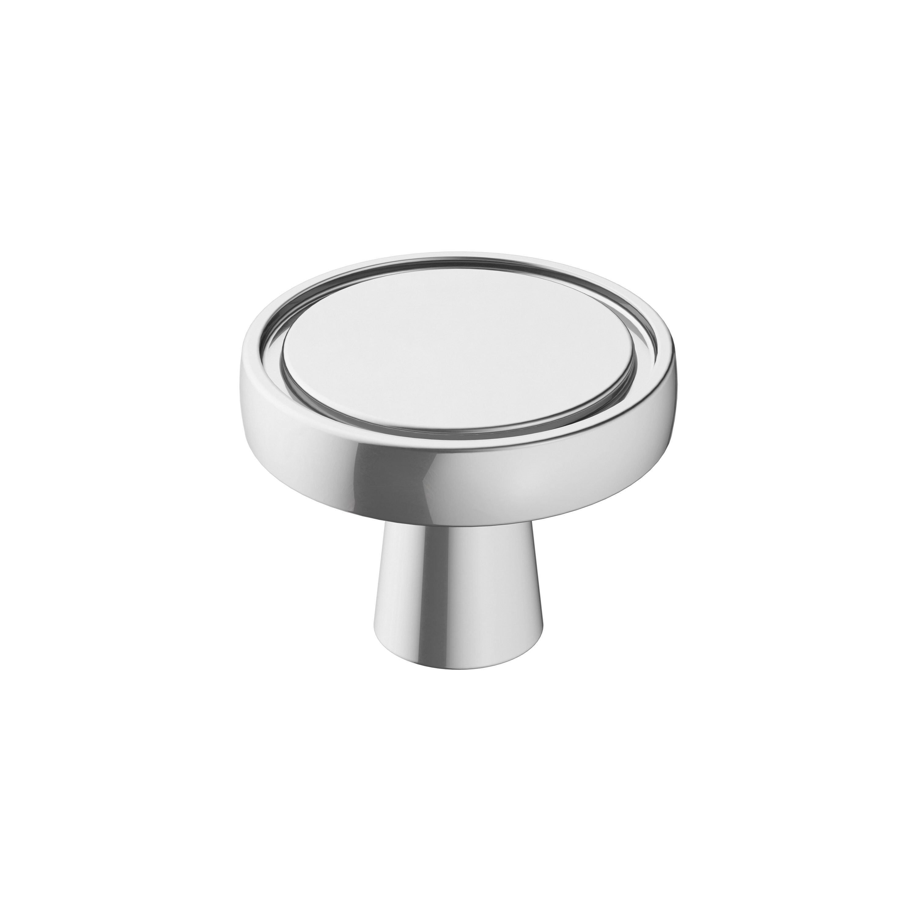 Amerock BP3685726 Destine 1-3/8-in Polished Chrome Round Contemporary Cabinet Knob
