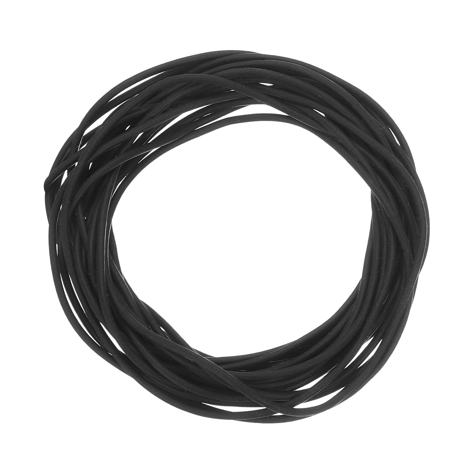 Unique Bargains Silicone Foam Seal Strip 1.8mm(0.07 Inch) Dia 4 Meters(13.12 Ft) Long Sponge Rubber Weather Seal Strip Round Rubber Cord Solid for Machinery and Industries Black
