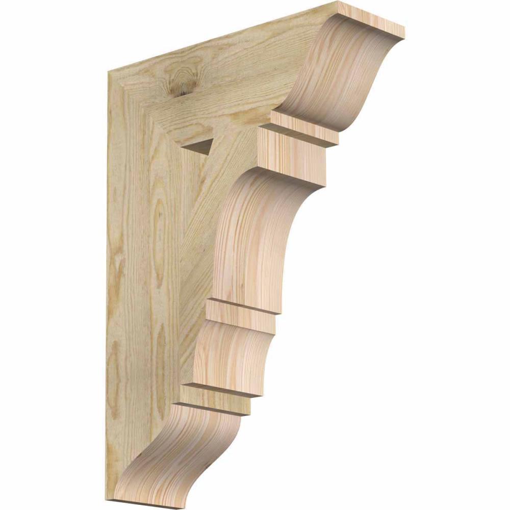 Ekena Millwork BKT06X18X26BOA01RDF Balboa traditional rough sawn 6-in x 18-in x 26-in Douglas fir Brown Wood Standard bracket