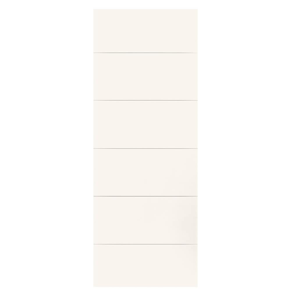 Masonite 1446504 Melrose 30-in x 80-in White Flush Smooth Hollow core Prefinished Molded composite Slab Door