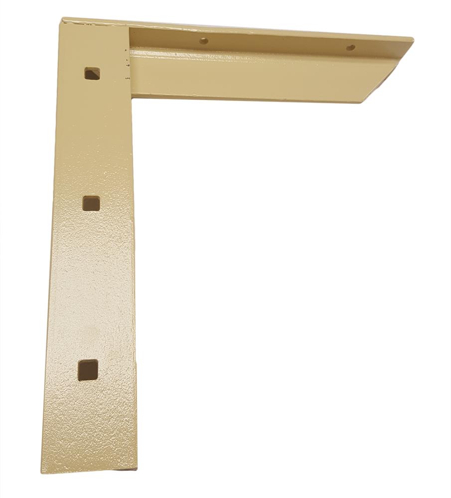 CounterBalance CCH-CBCB-9AL Concealed Bracket 11-in x 2-in x 12-in Almond Steel Countertop Support Bracket