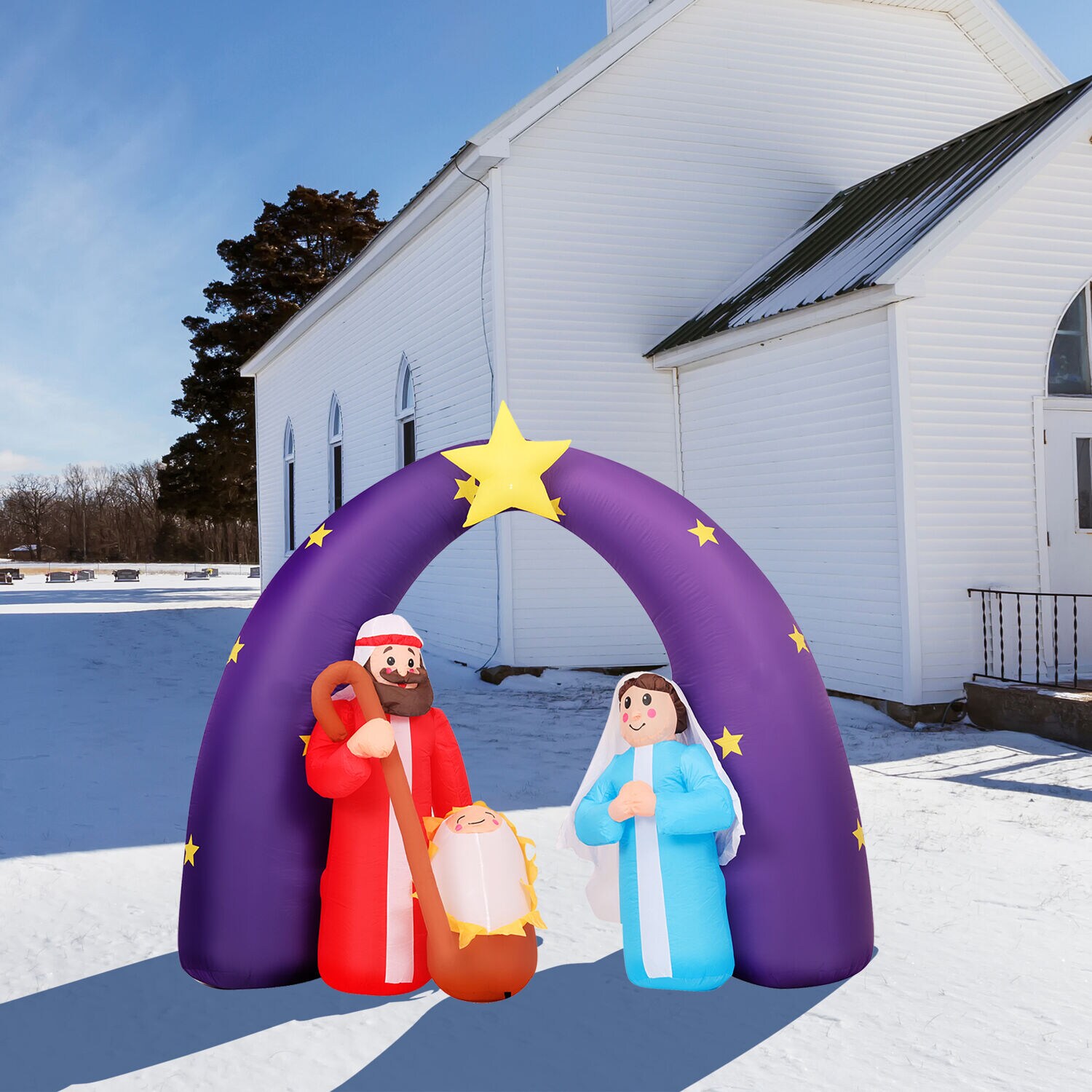 Fraser Hill Farm FHFNVTY074-L Christmas-Inflatables - View #7