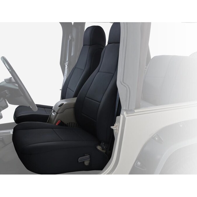 King 4wd Neoprene Seat Covers Black Tj And Lj In The Car Department At Com - Neoprene Seat Covers For 2019 Jeep Wrangler