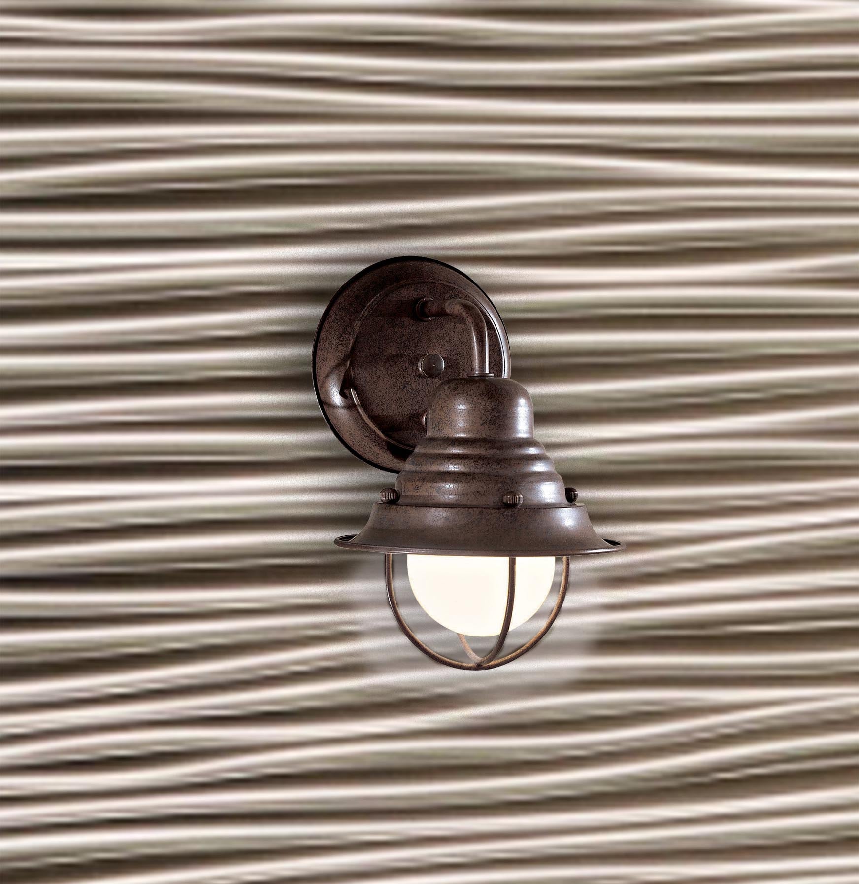 Minka Lavery 71166-91 Wyndmere 1 -Light 9-in H Antique Bronze Hardwired Outdoor Wall Light