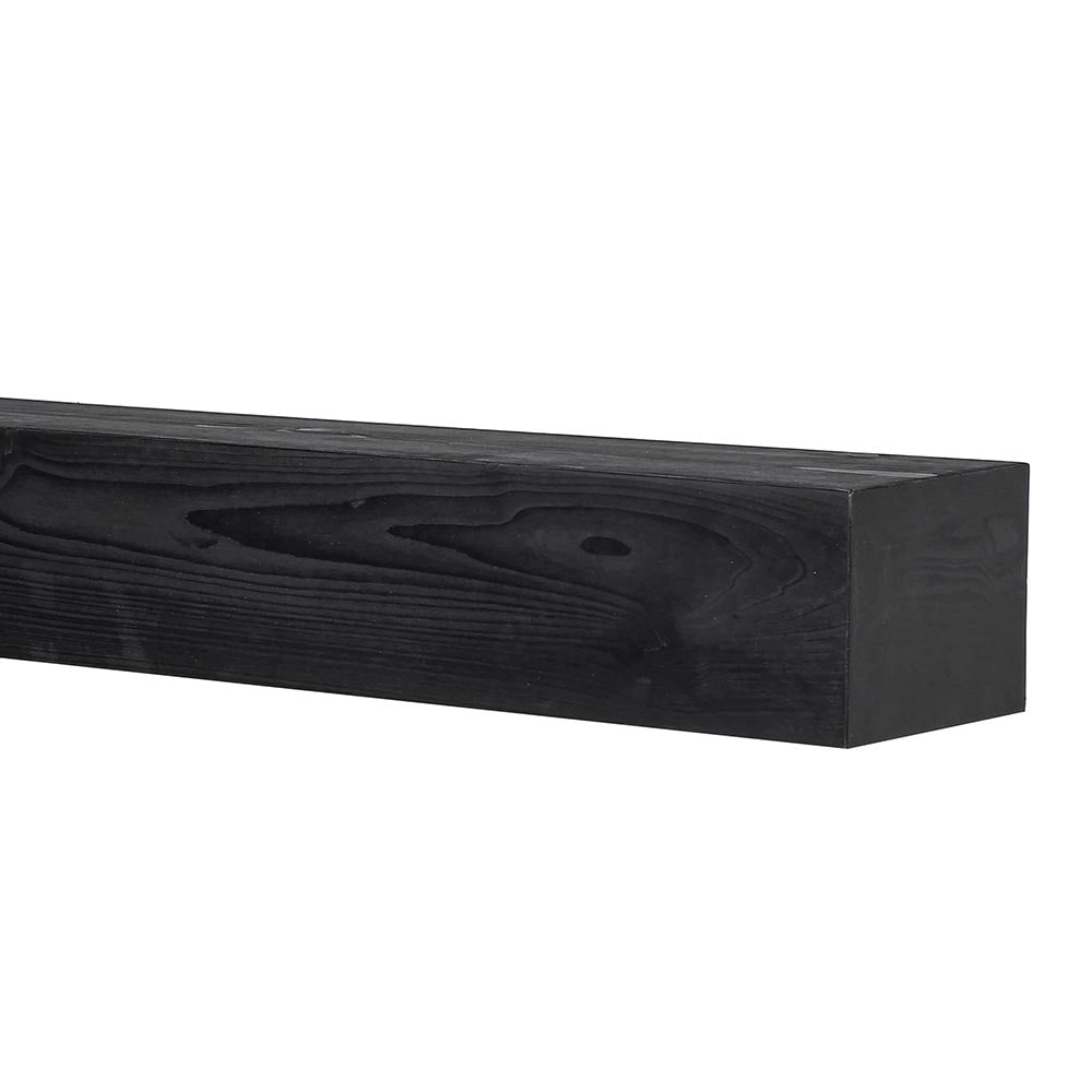 Mantels Direct AUSTIN-48-SBL 48-in W x 5.5-in H x 9-in D Austin Sable Pine Hollow Farmhouse Fireplace Mantel