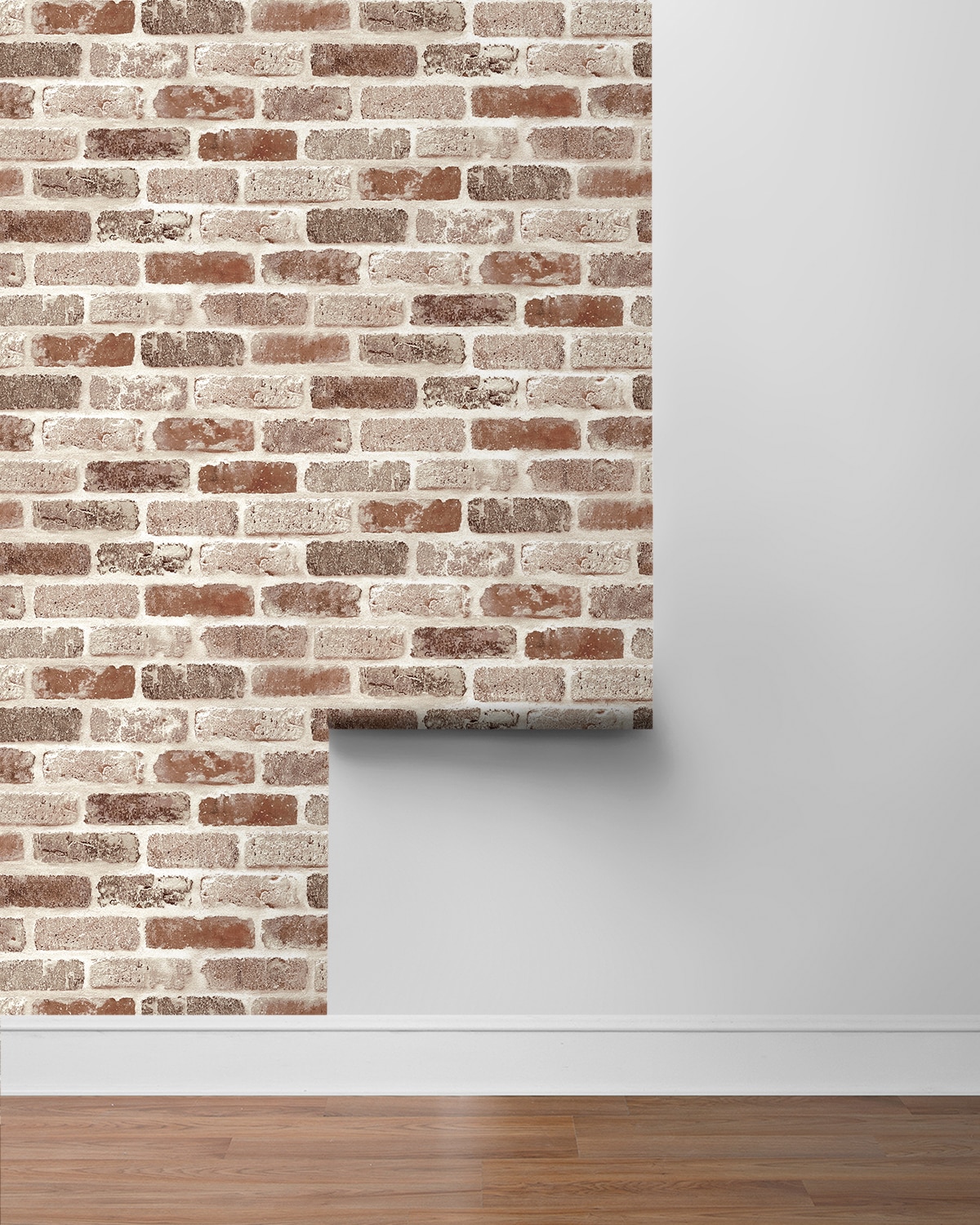Adobe Grey Faux Brick Peel and Stick Wallpaper