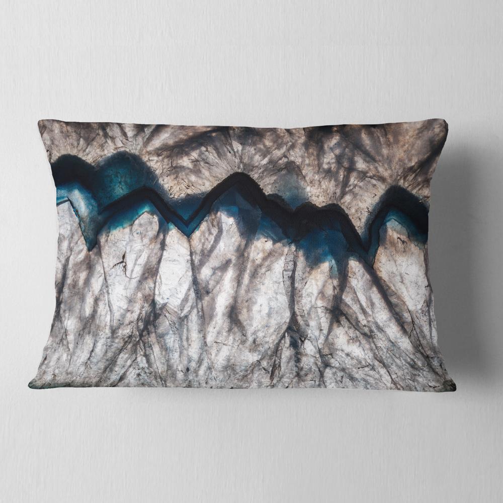 Designart CU14375-12-20 12-in x 20-in Blue Indoor Decorative Pillow