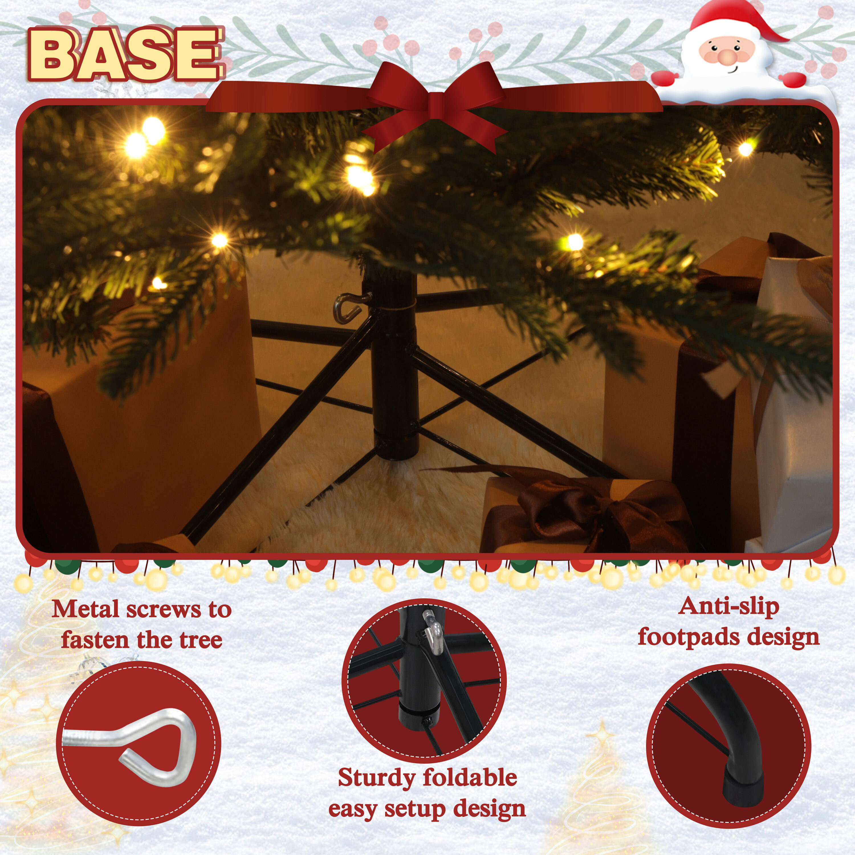 VEIKOUS HP1001-10-23 Artificial-Christmas-Trees - View #7