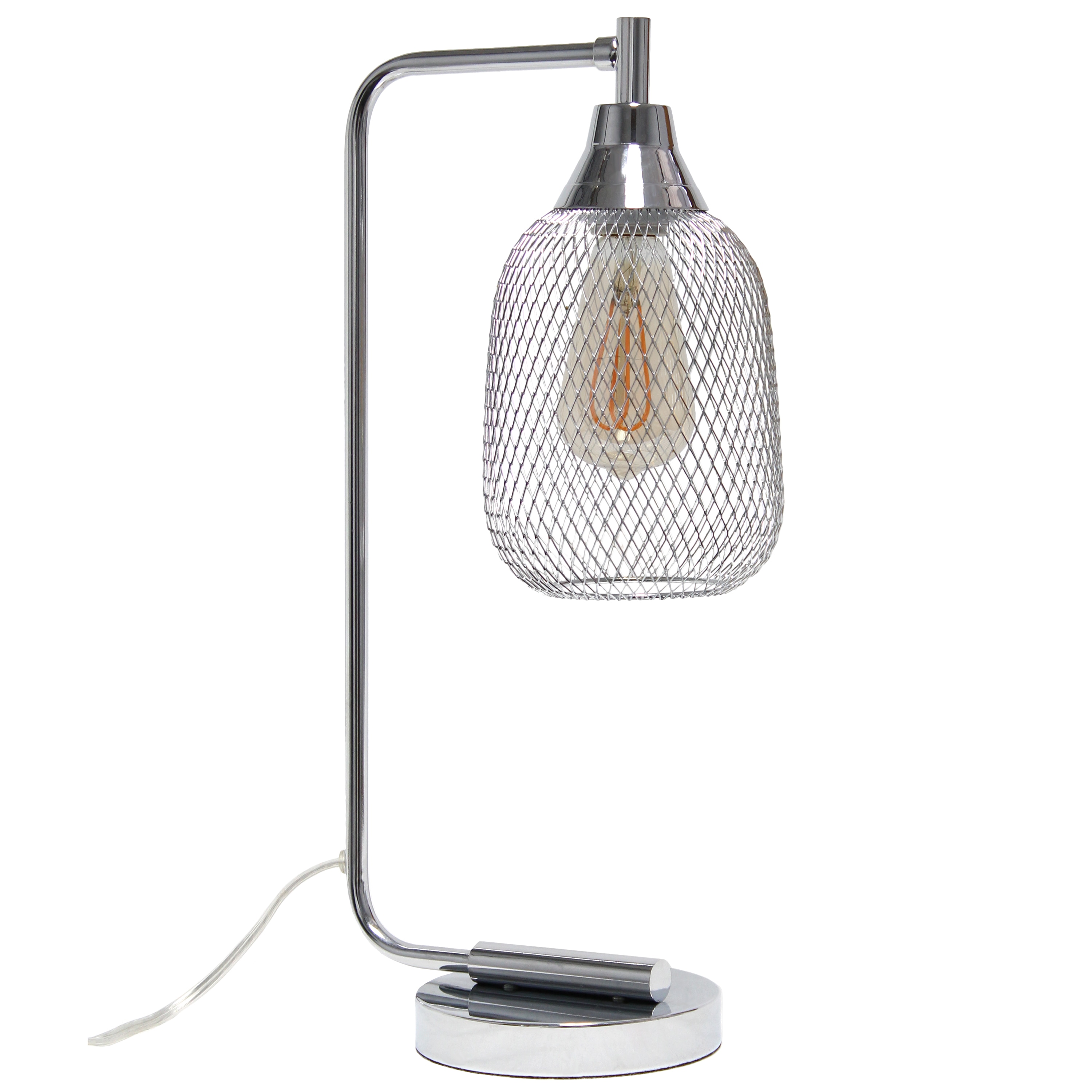 Lalia Home LHD-1000-CH Studio Loft 19-in Chrome Downbridge Desk Lamp with Metal Shade