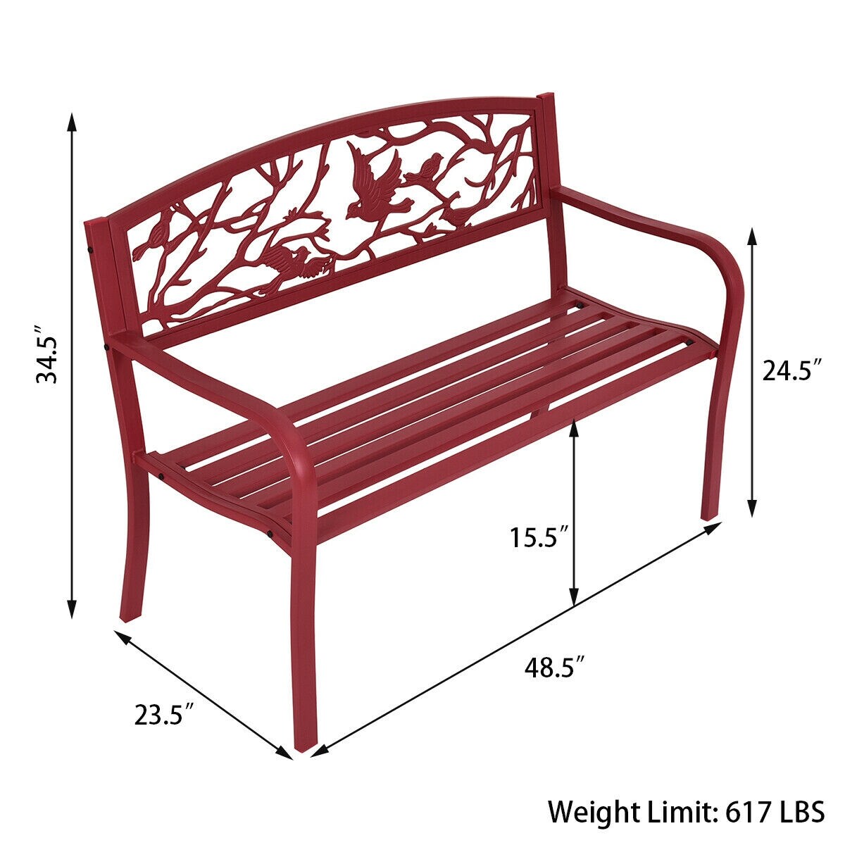 Costway OP3138 Commercial-Benches - View #2