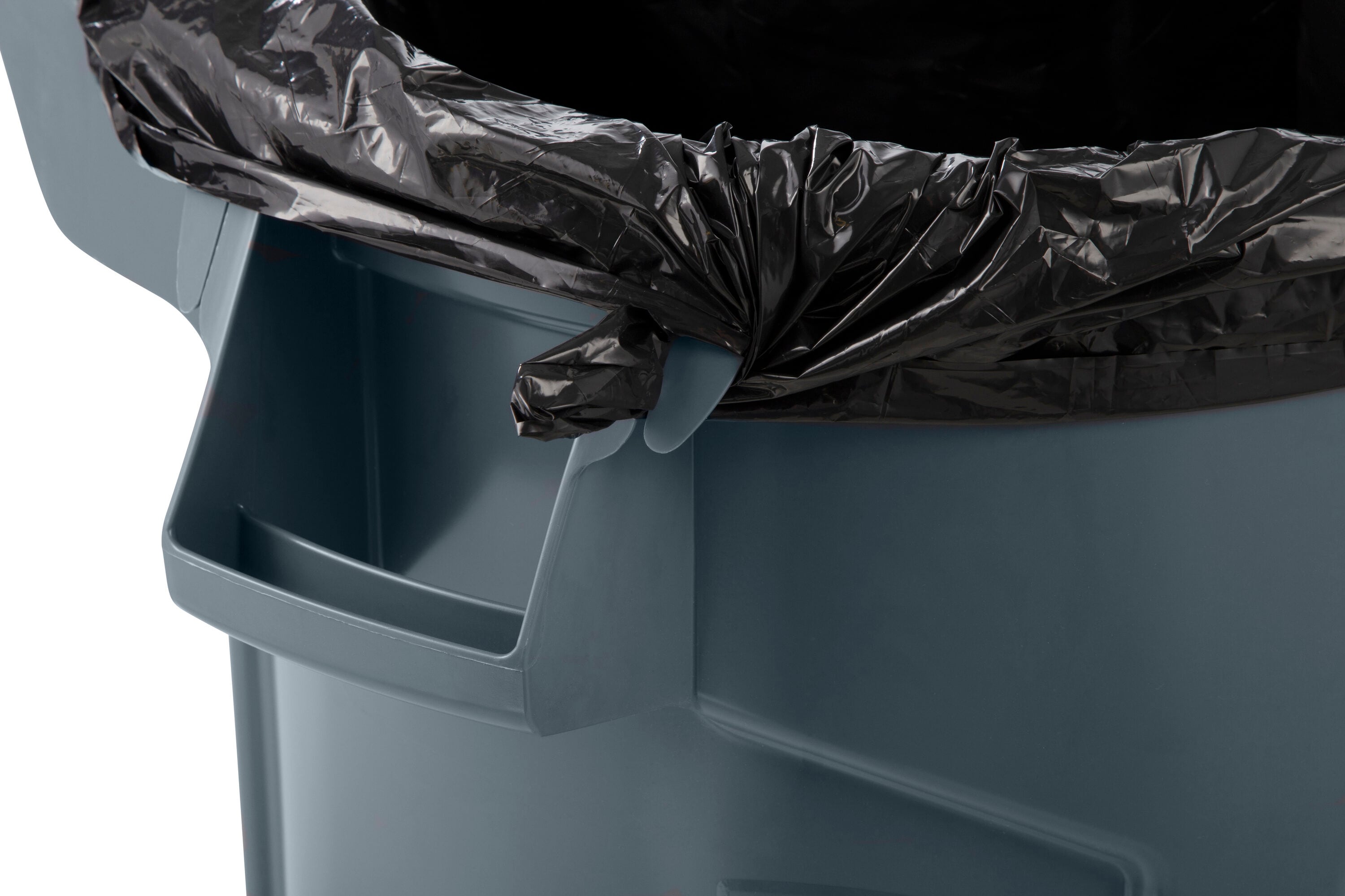 Rubbermaid Commercial Products Rubbermaid® Commercial Vented Round Brute®  Contain 44 Gallons Plastic Open Trash Can