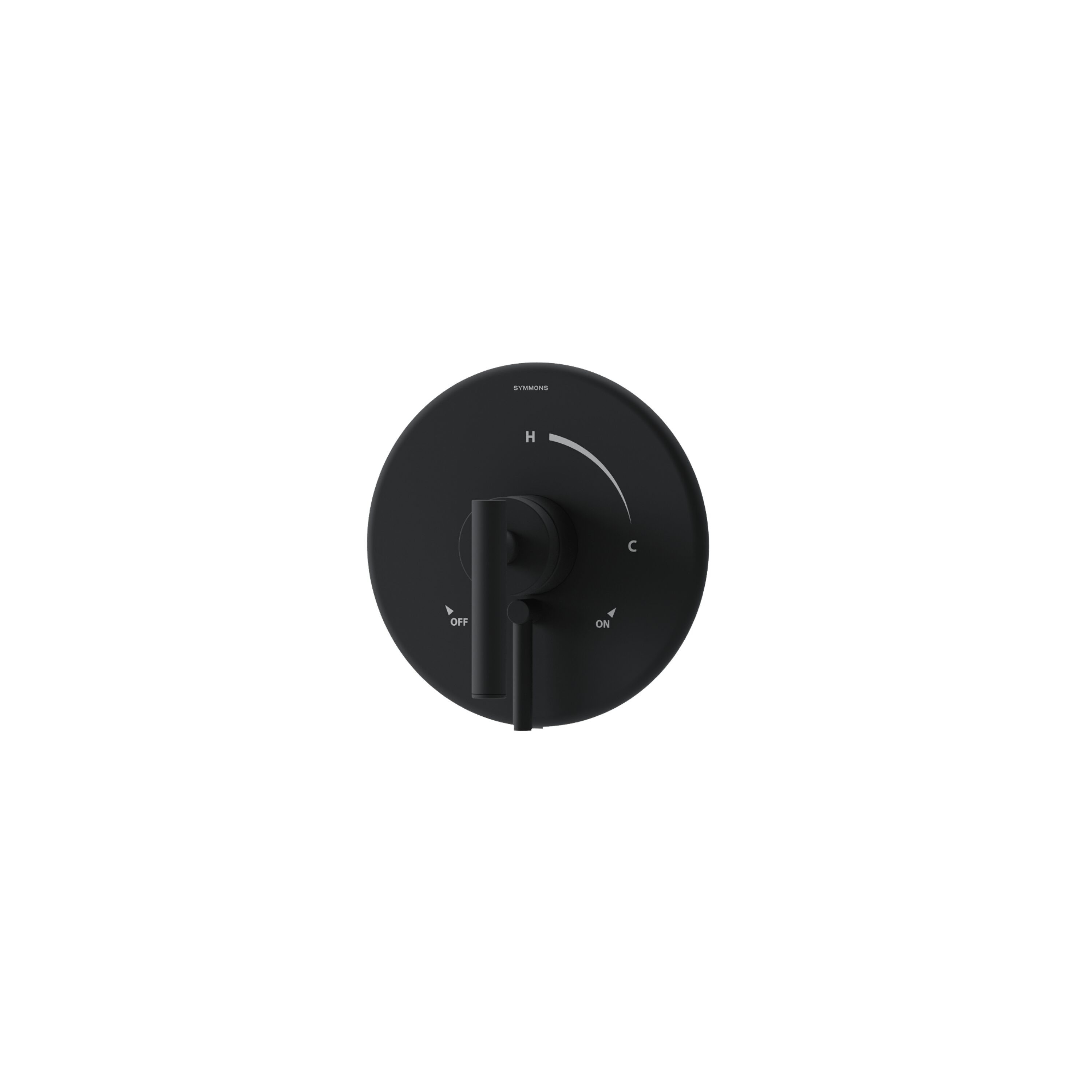 Symmons 3590BMBTRM Dia Matte Black Lever Shower Faucet Handle