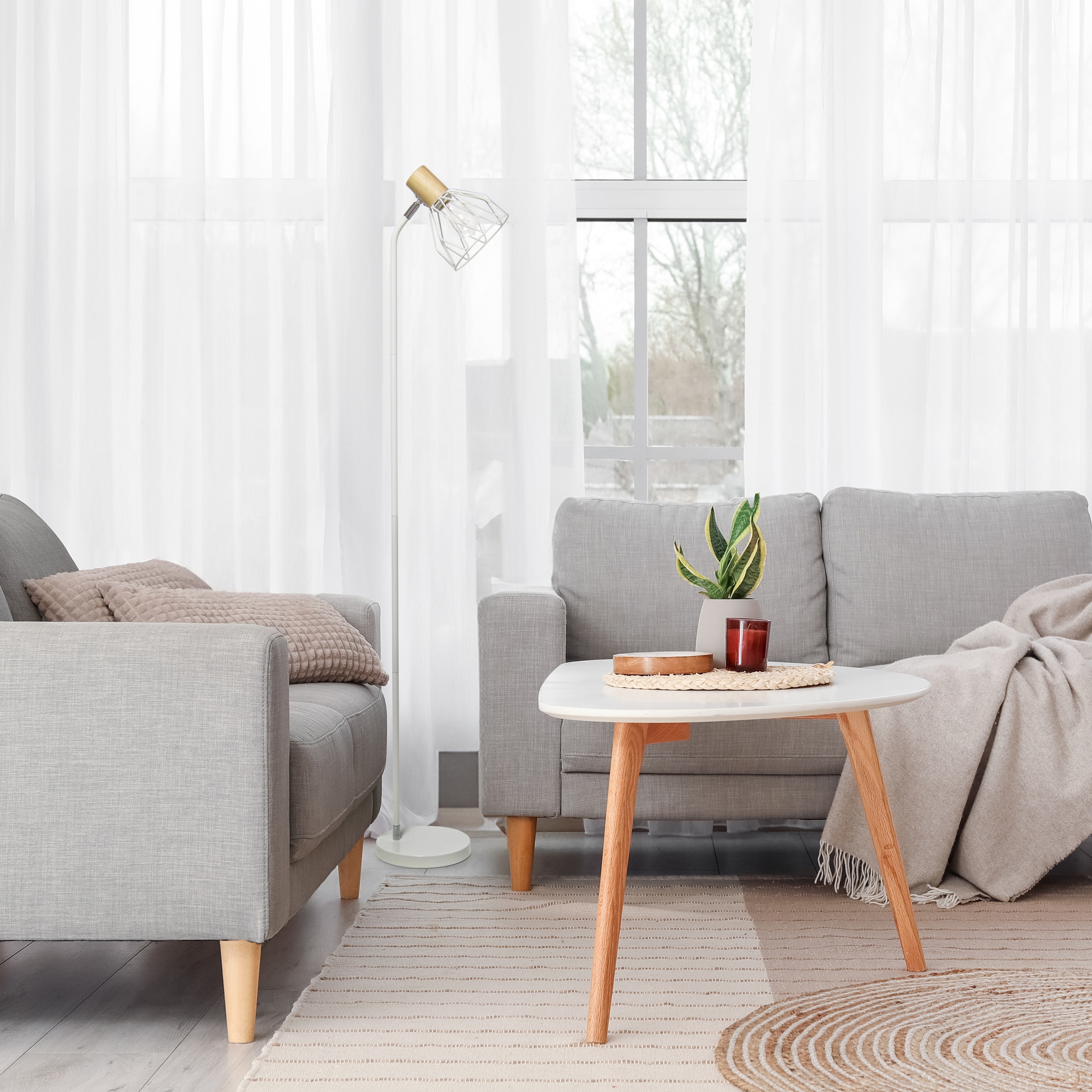 Simple Designs LF2019-WHT floorlamps - View #5