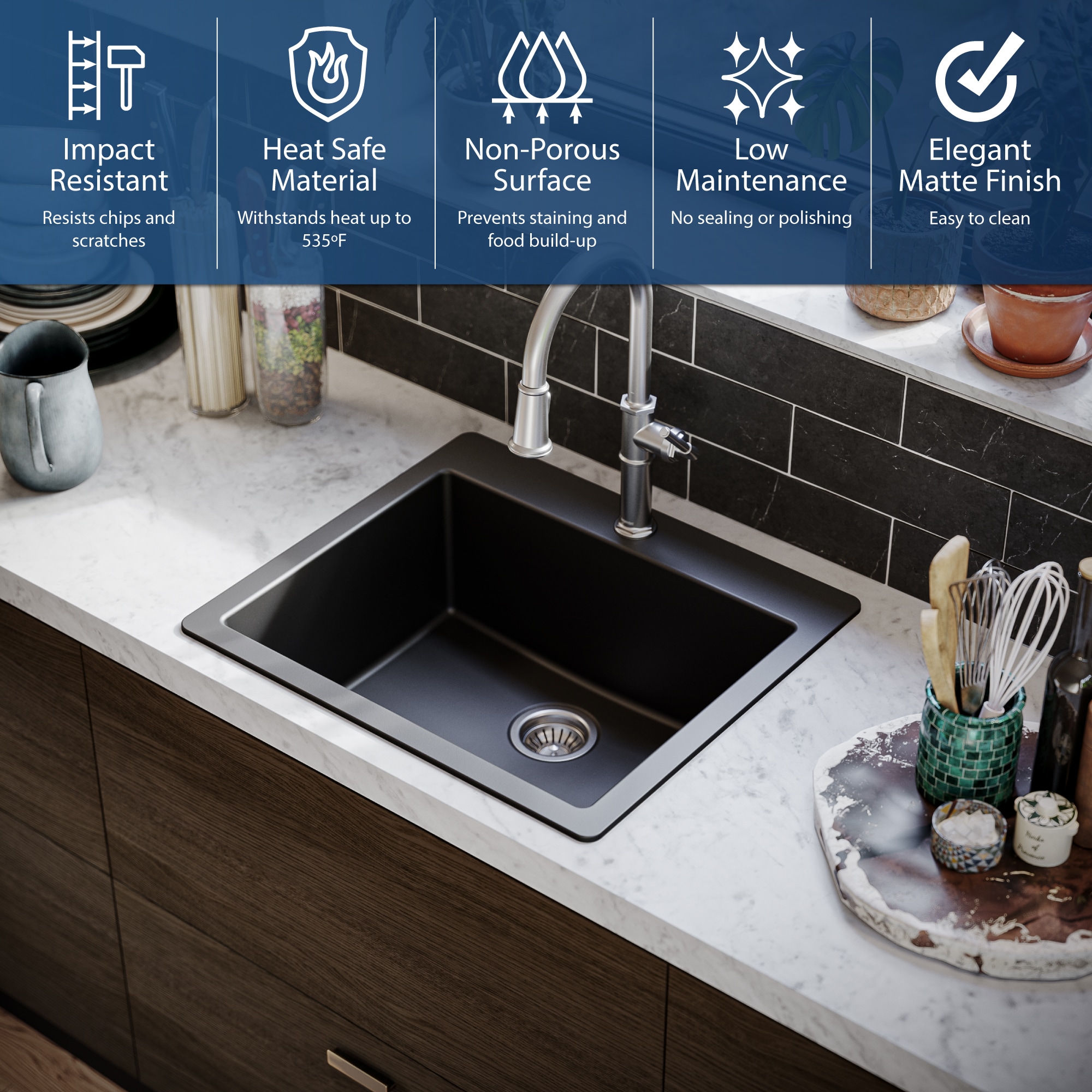 Karran QT-820-BL Kitchen-Sinks - View #5
