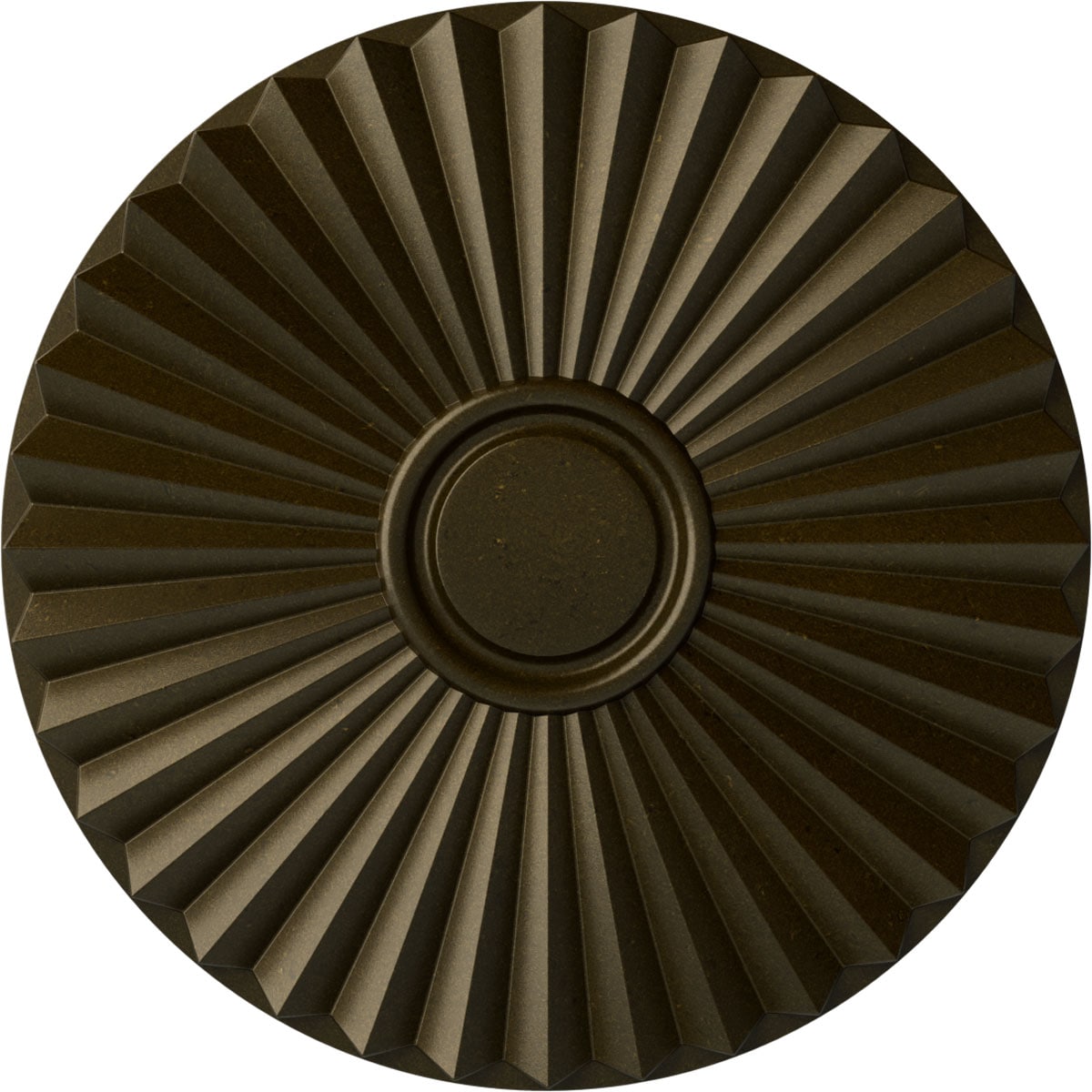 Ekena Millwork CM20SHGGS Shakuras 19.75-in W x 19.75-in L Green Gold Polyurethane Ceiling Medallion