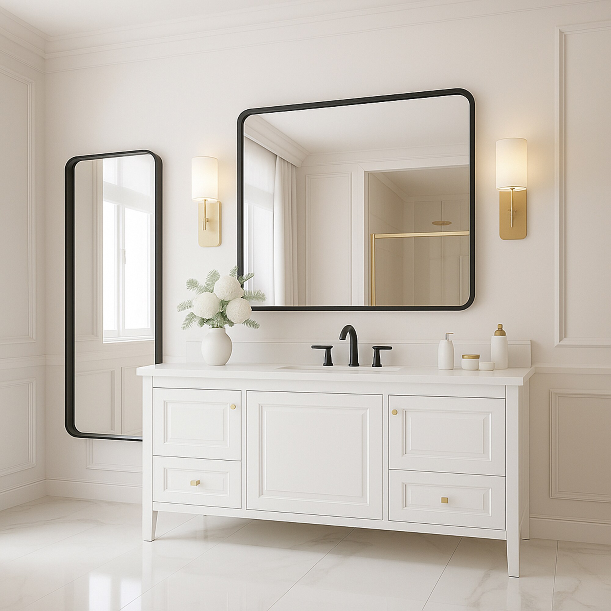GRANDJOY BM-KM-AARH-4832 Framed-Bath-Mirrors - View #9