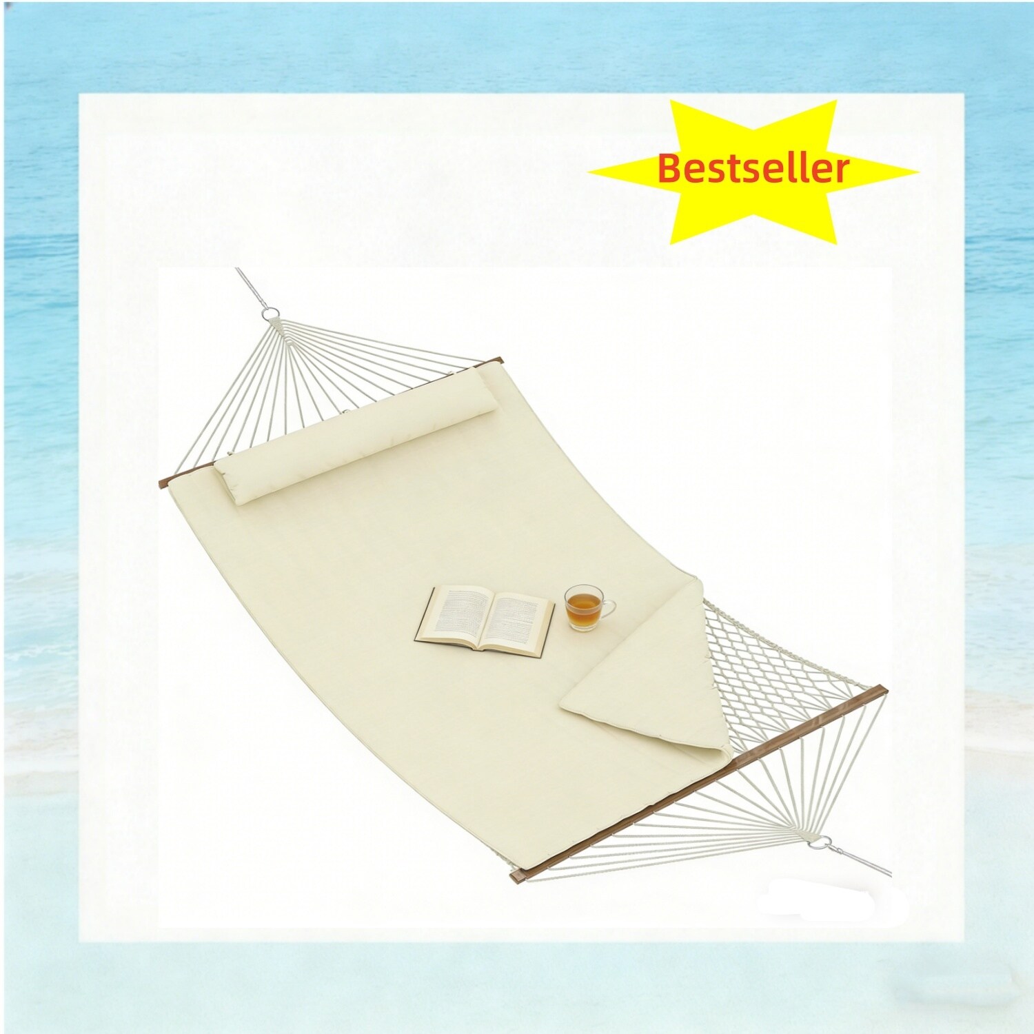 Garvee 2-Person Outdoor Hammock with Stand Adjustable Steel Frame ...