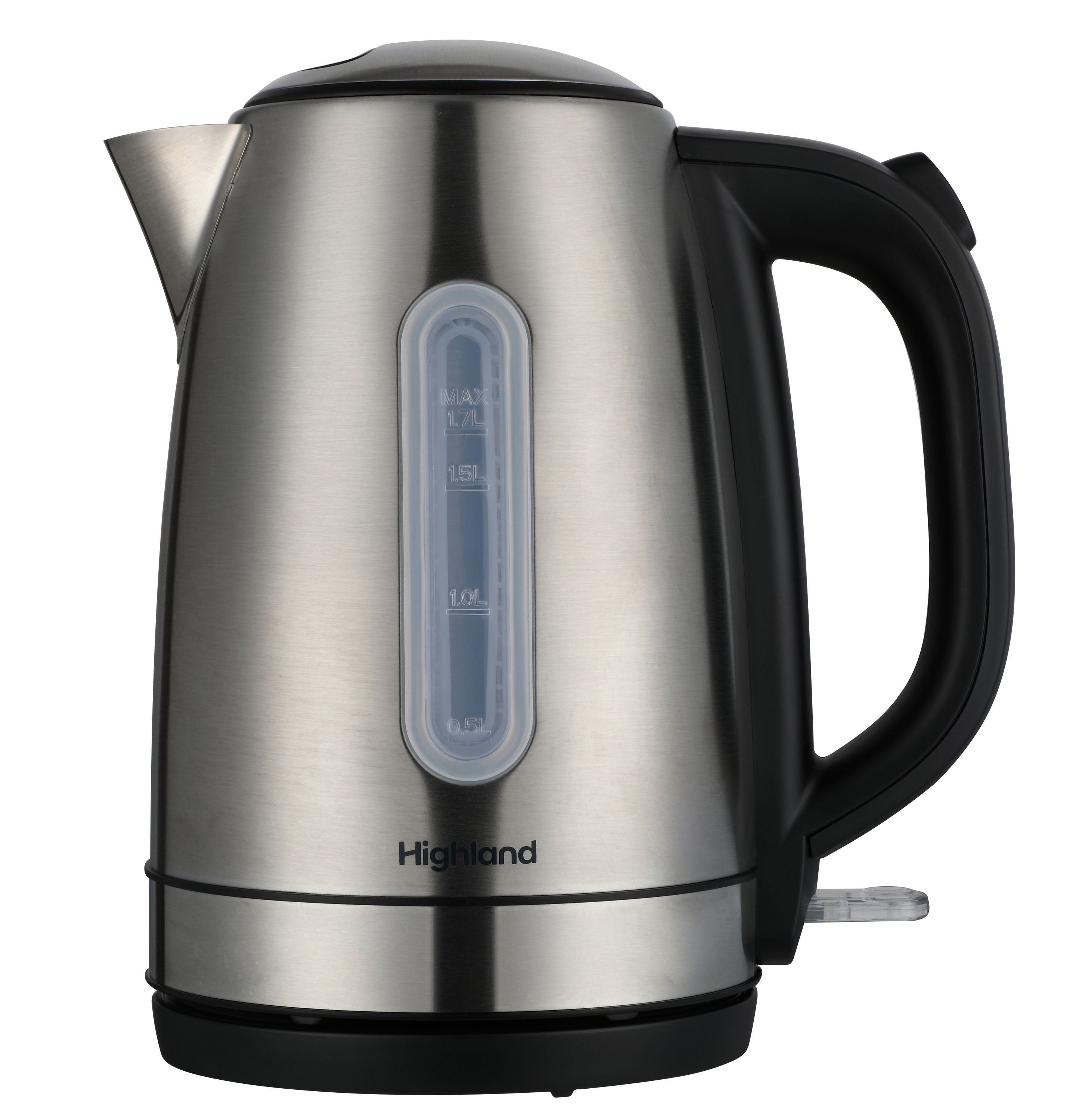 Highland Electric Kettle Stainless Steel 10-Cup Cordless Manual