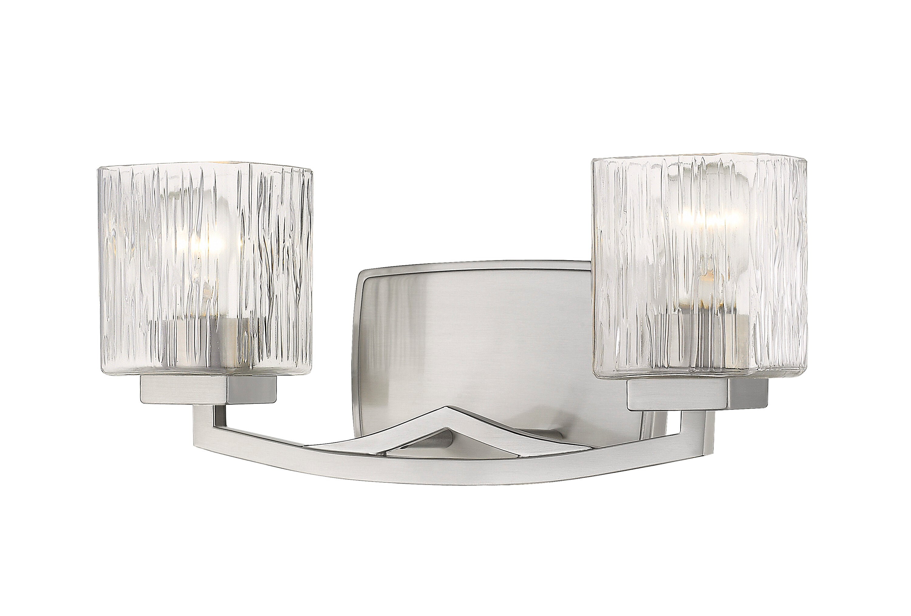 Z-Lite 1929-2V-BN Zaid 16-in 2 -Light Brushed Nickel Modern/contemporary Vanity light