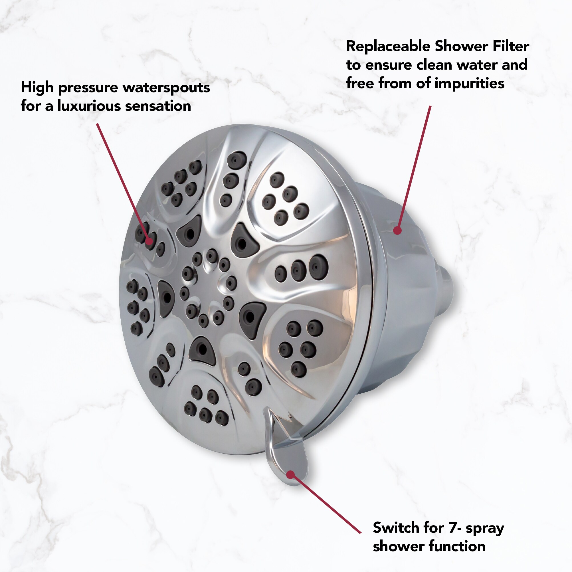 Westbrass SHF5700-07 Fixed-Showerhead - View #4