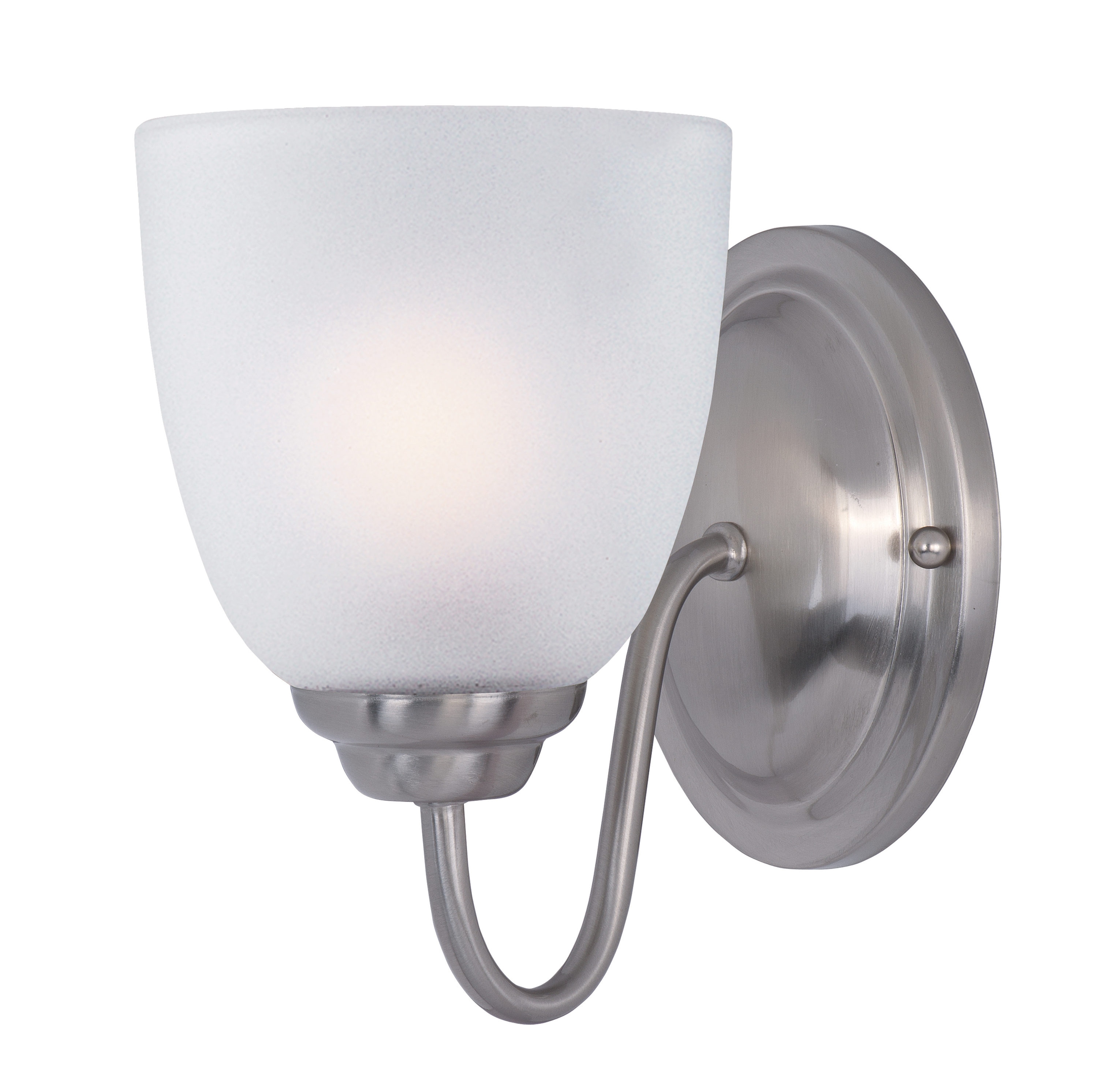Maxim Lighting 10071FTSN Stefan 5-in W 1 -Light Satin Nickel Transitional Wall Sconce