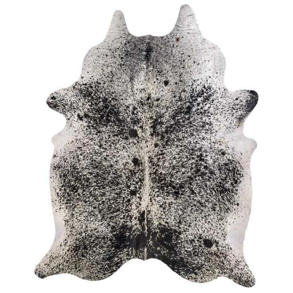 HomeRoots 317319 Josephine 5 x 7 (ft) Cowhide Black white Irregular Indoor Area rug