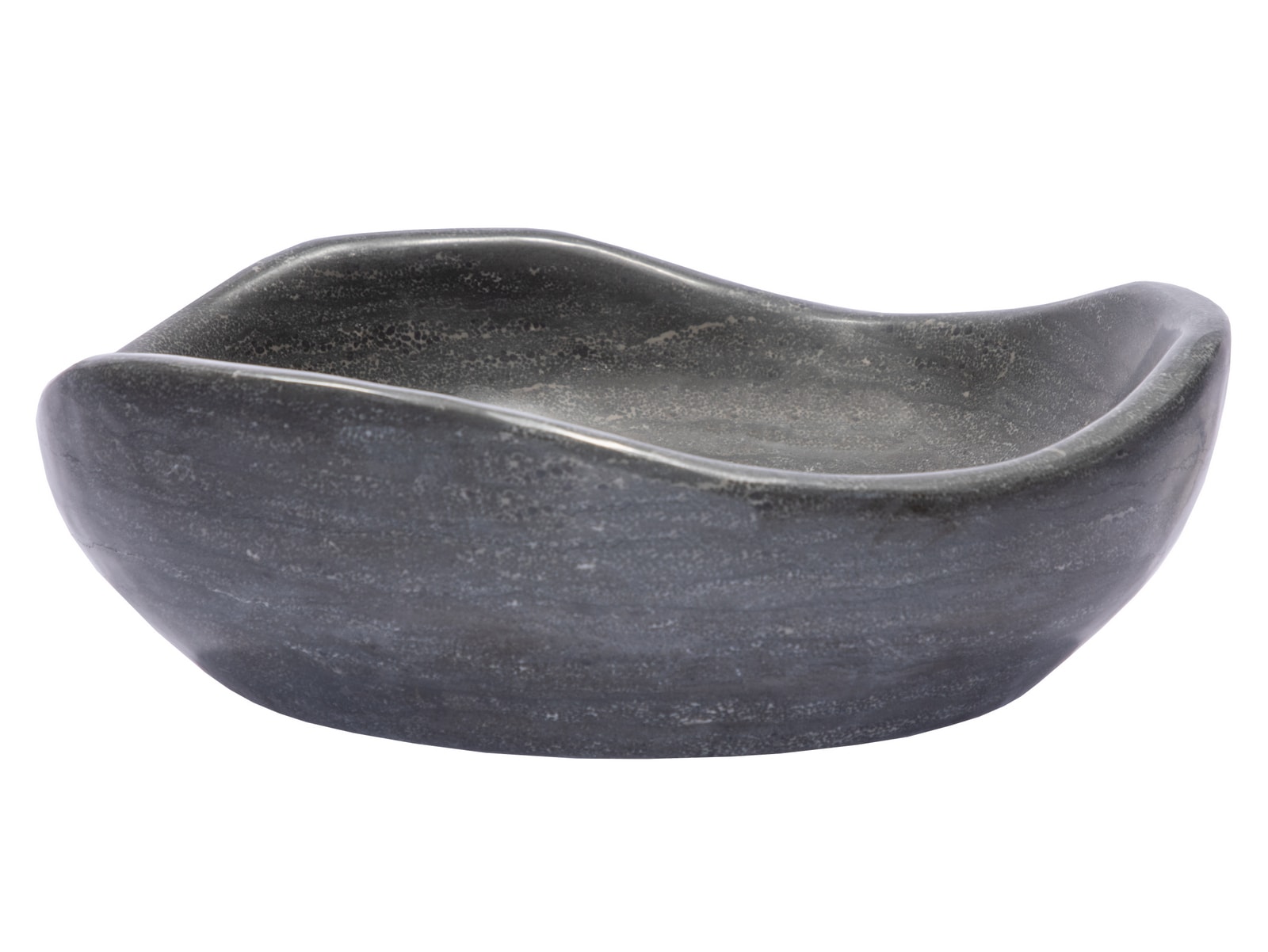 Eden Bath EBS032BL-H Limestone Vessel Round Modern Black Limestone Bathroom Sink ( 16.0-Inches x 16.0-Inches )