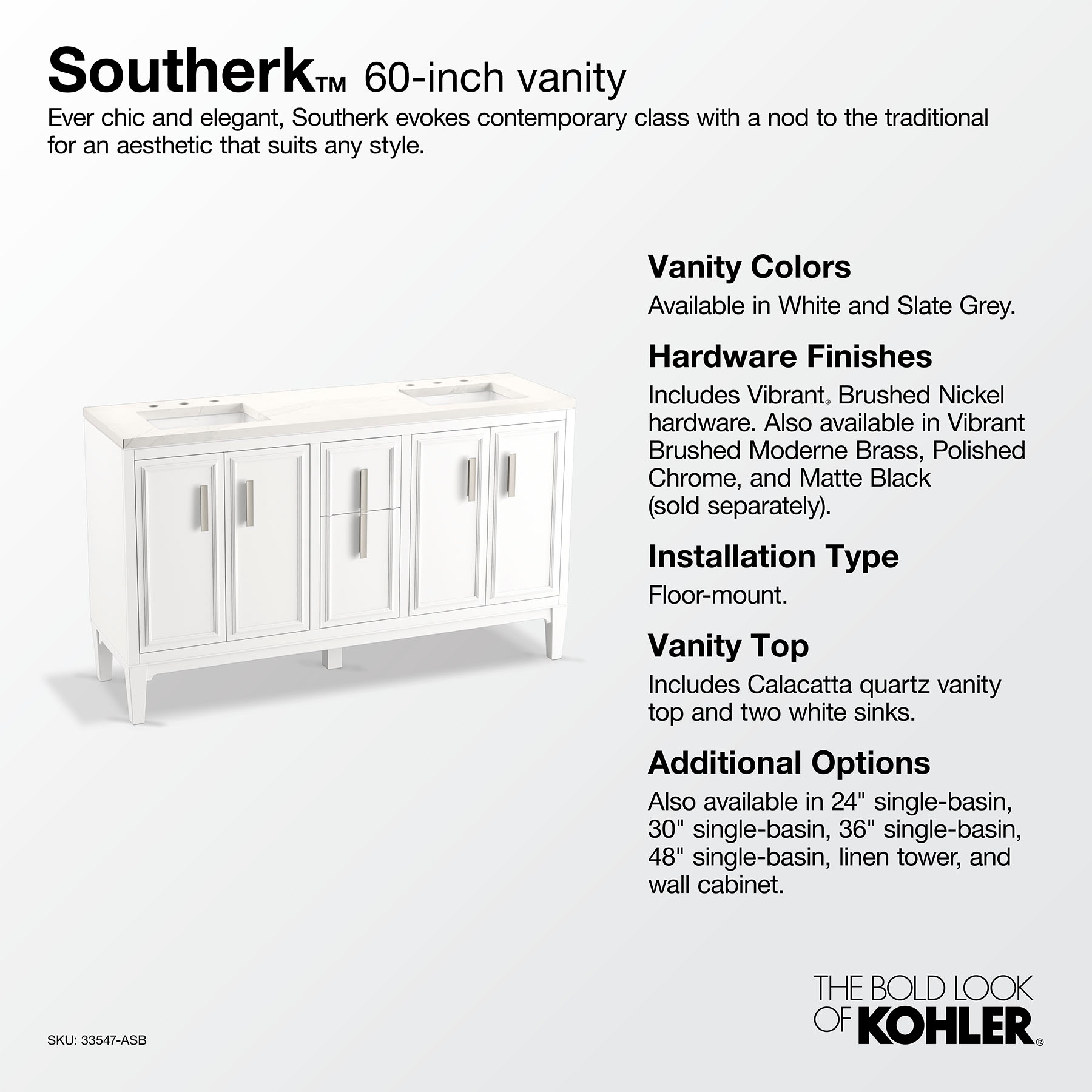 KOHLER 33547-ASB-0 Bath-Vanity-Combo - View #9