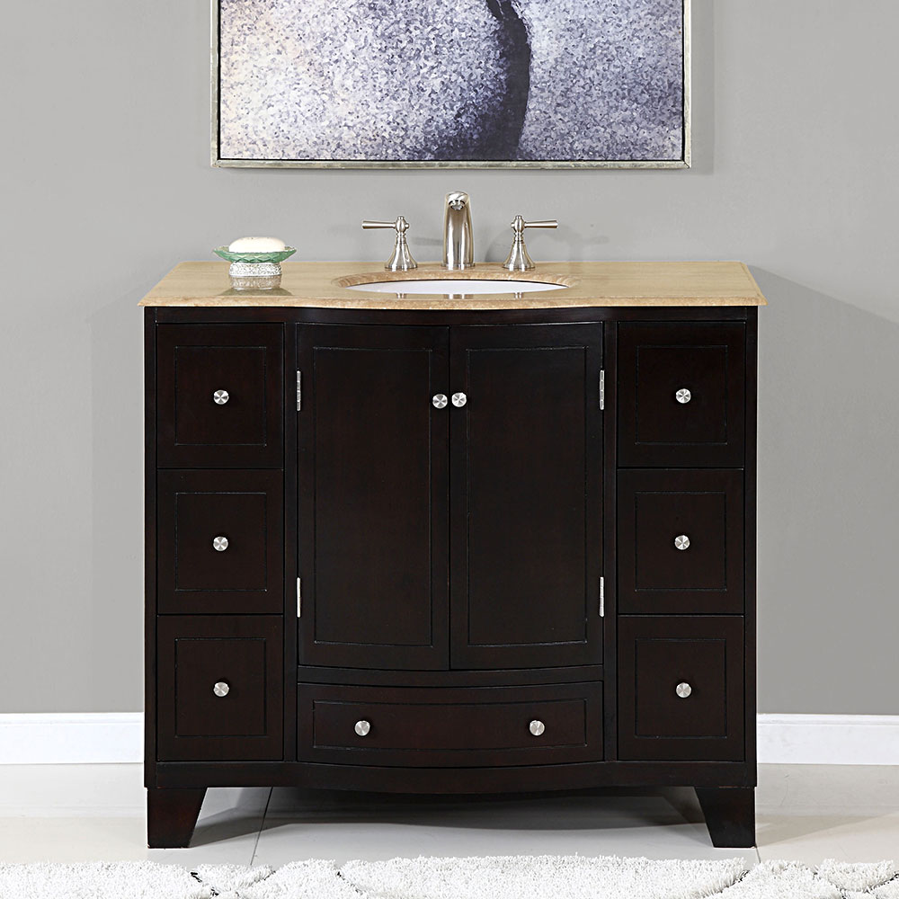 Silkroad Exclusive HYP-0703-T-UWC-40 Bath-Vanity-Combo - View #2