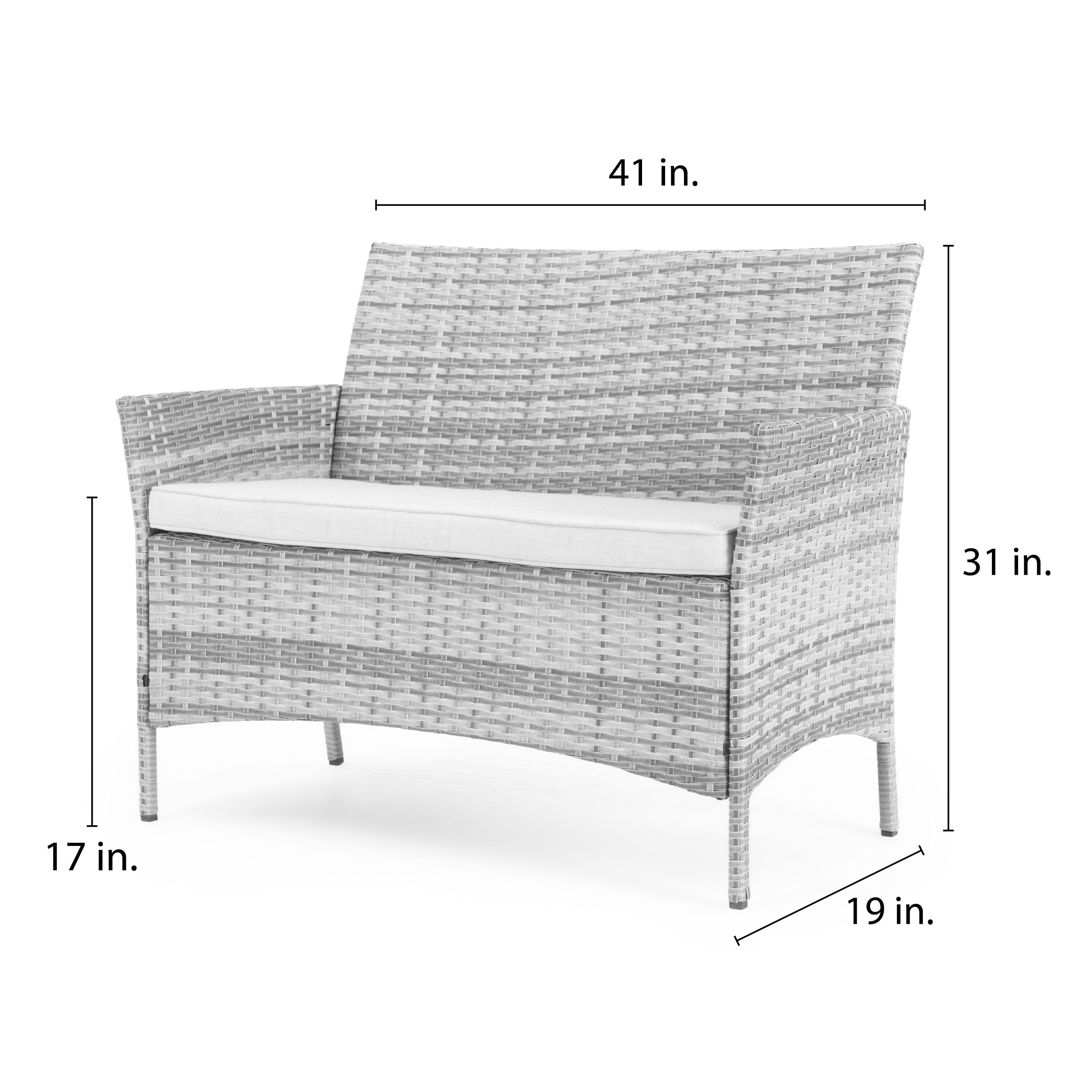 Sego Lily SL-SS4-5-BLK Patio-Conversation-Sets - View #8