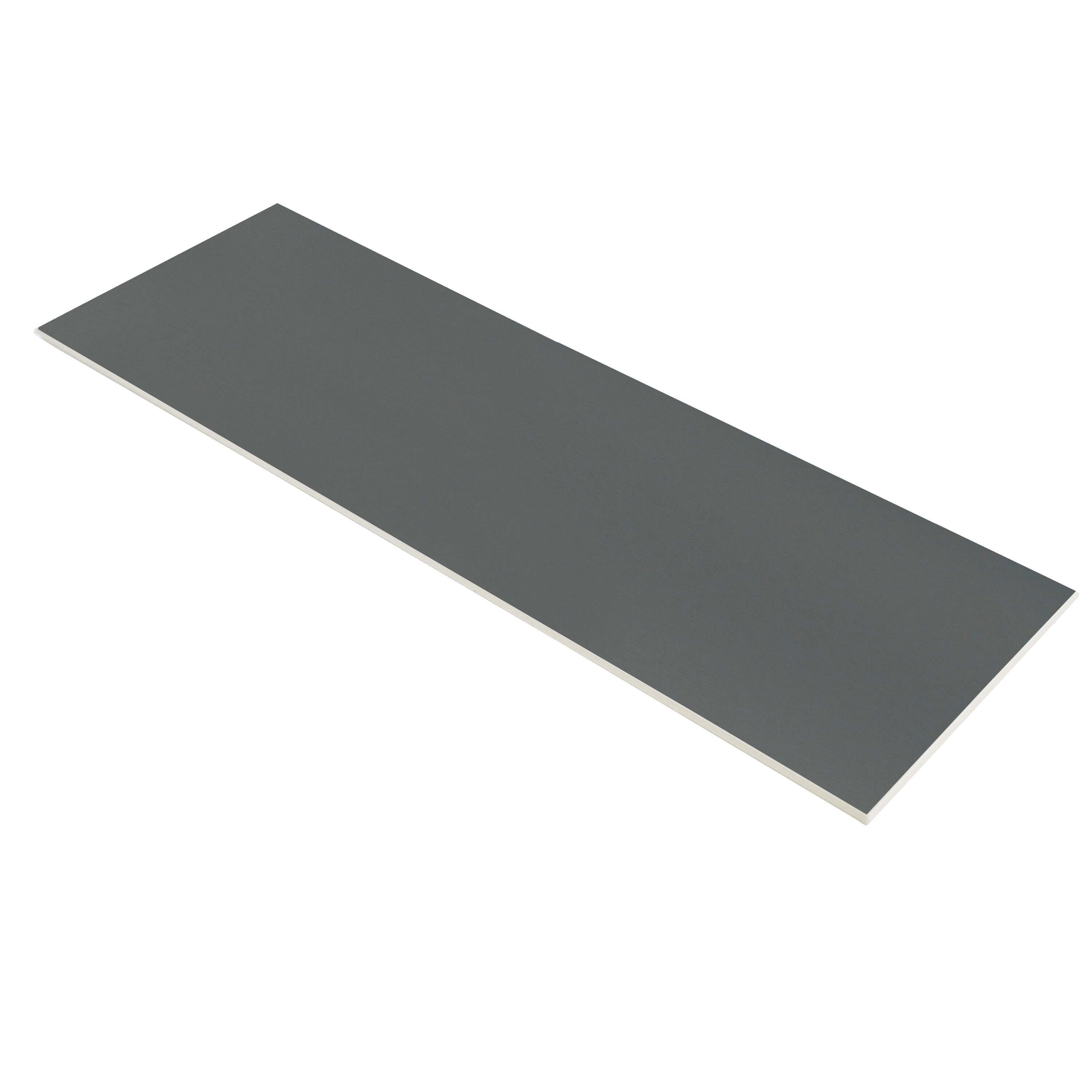 Avant Decor Bex Metro Matte Pewter 4-in X 12-in Matte Composite Subway 