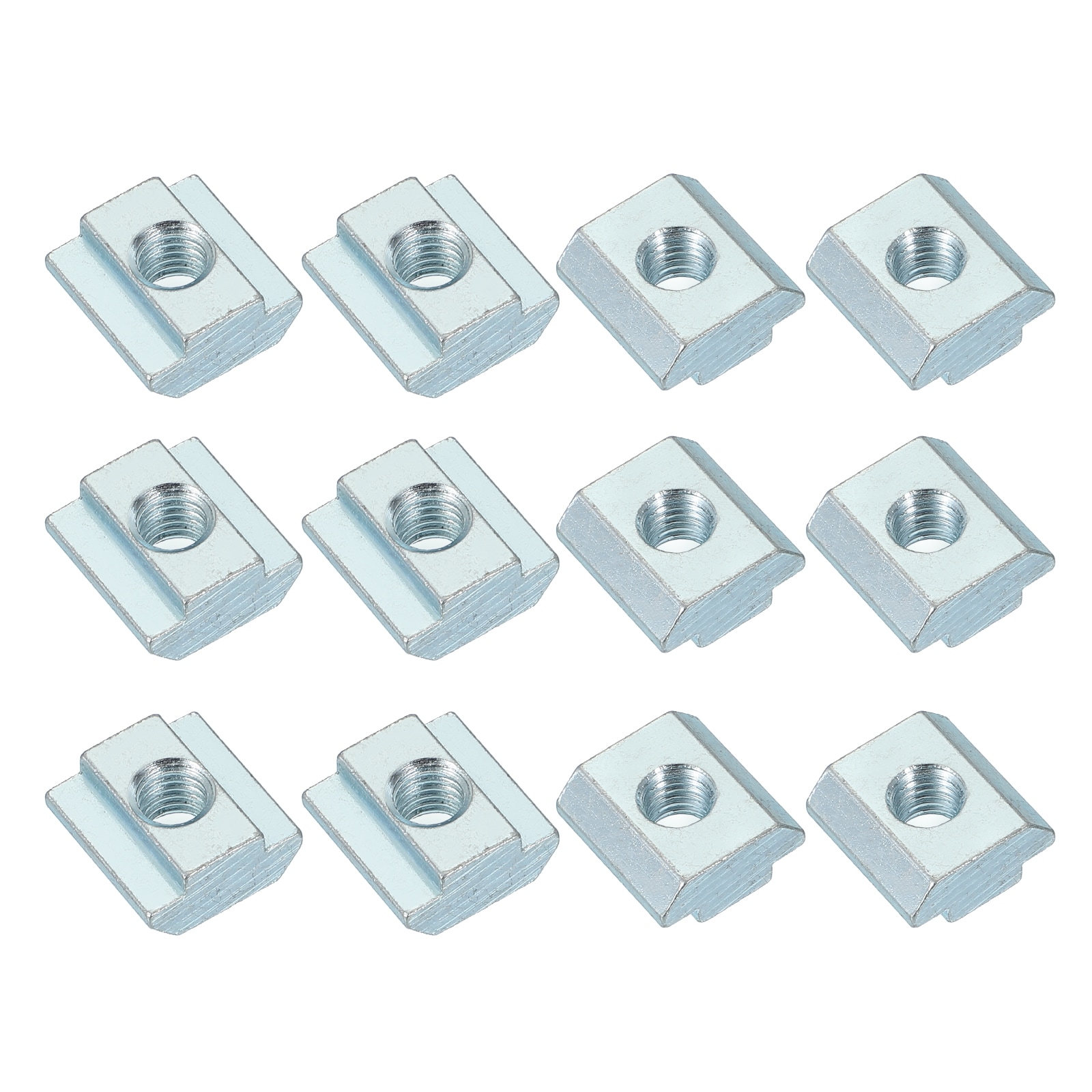 PATIKIL M10 Sliding T Nuts 12pcs Hammer Head Fastener Nut Thread T Slide Drop in Nuts for European Standard 4545 Series 10 mm T-Slot Aluminum Extrusion Profile