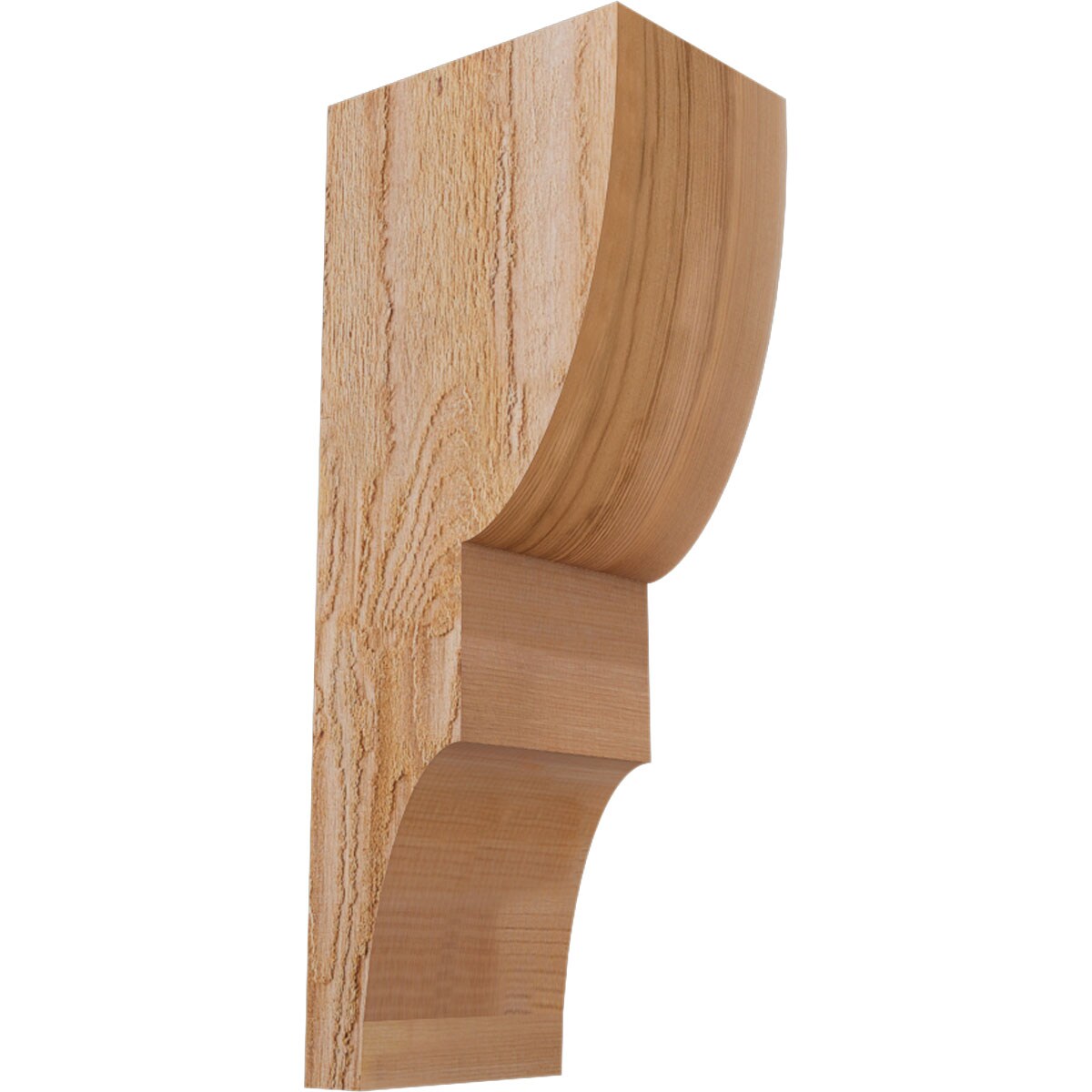 Ekena Millwork COR06X08X20RID00RWR 6-in x 8-in x 20-in Ridgewood Unfinished Western red cedar Wood Paintable/Stainable Corbel
