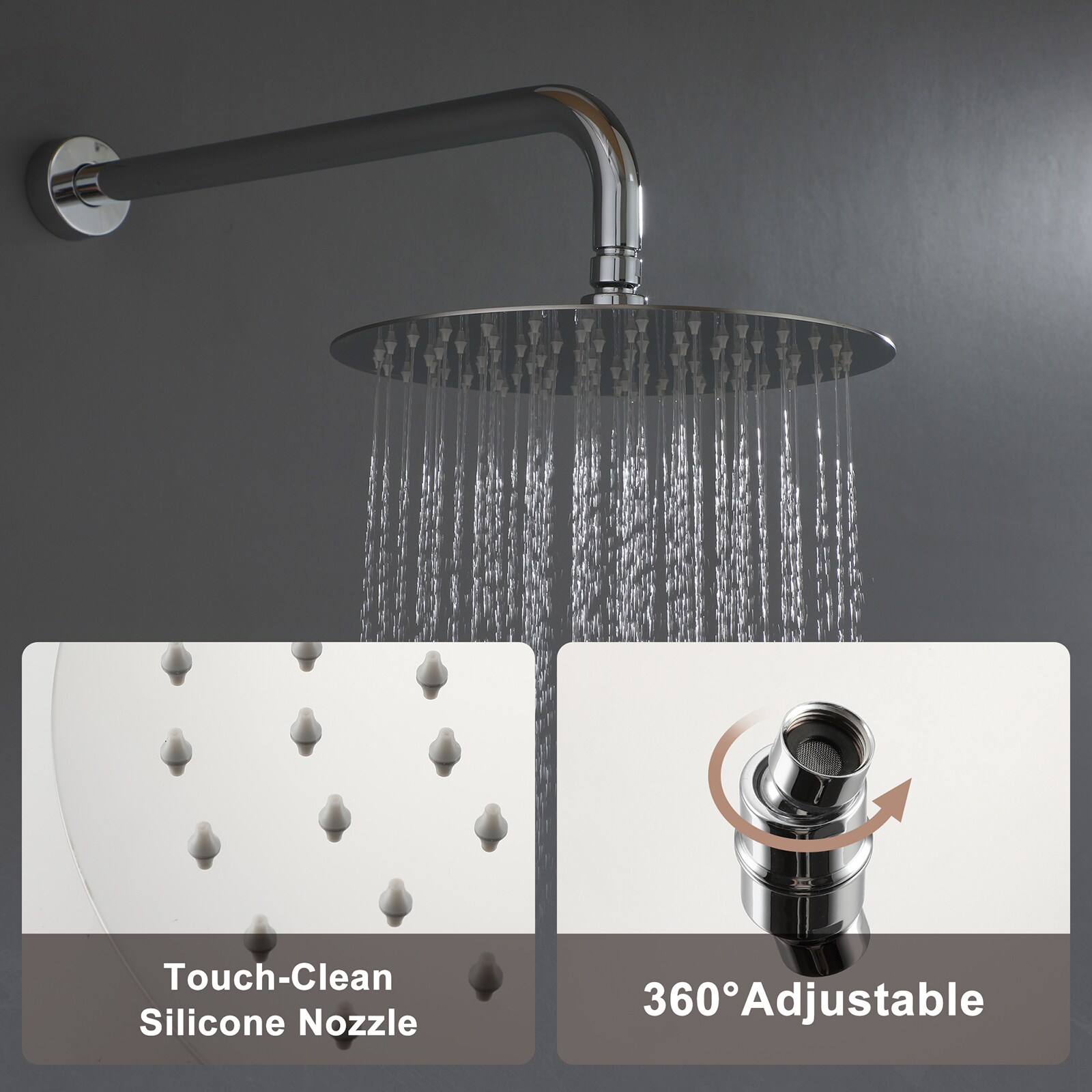 Mondawe MDRB-012MB Showerhead-Bar-Panels - View #7