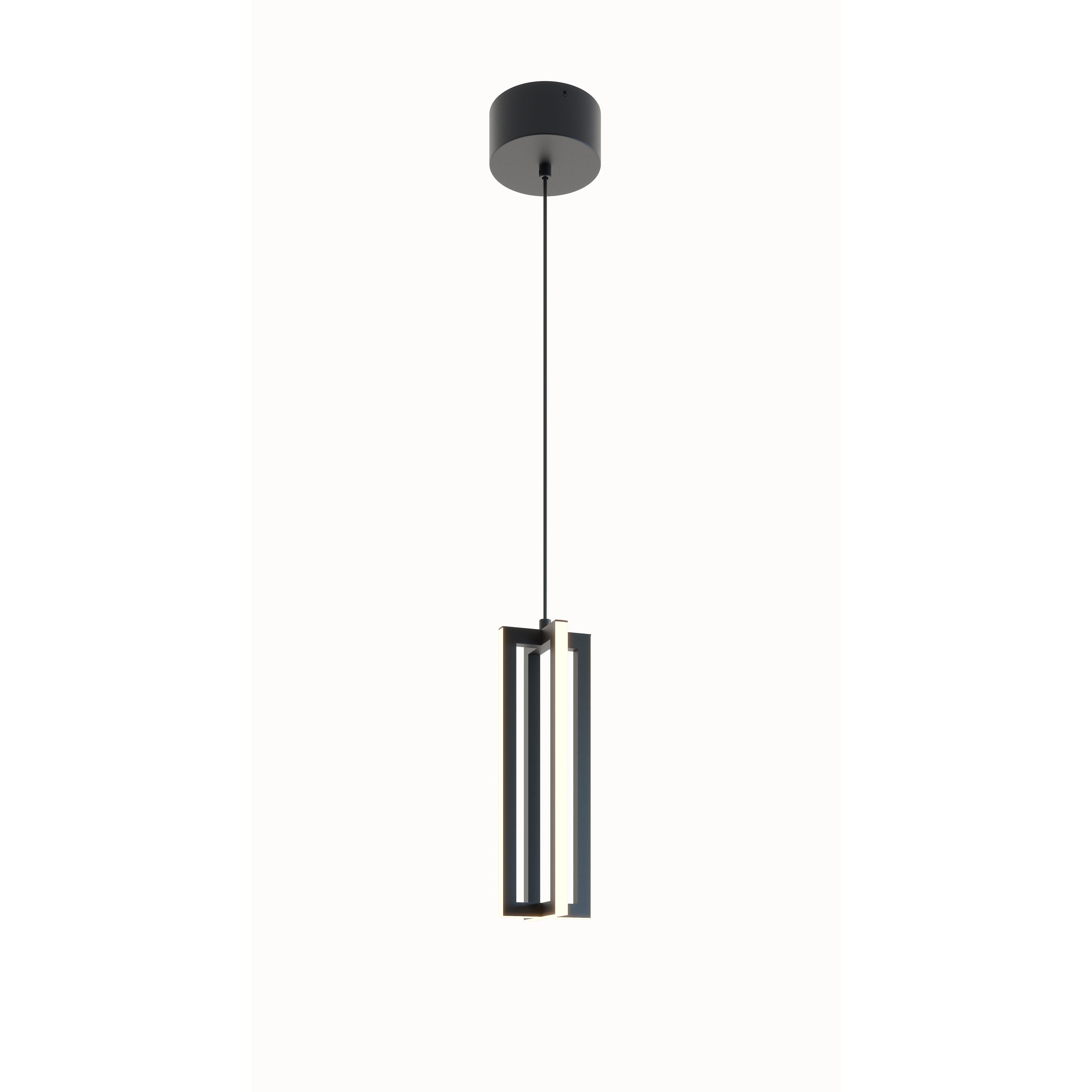 AFX CSSP12L30D1BK Cass 1 -Light Black Modern/contemporary Geometric Integrated LED Medium Hanging Pendant light