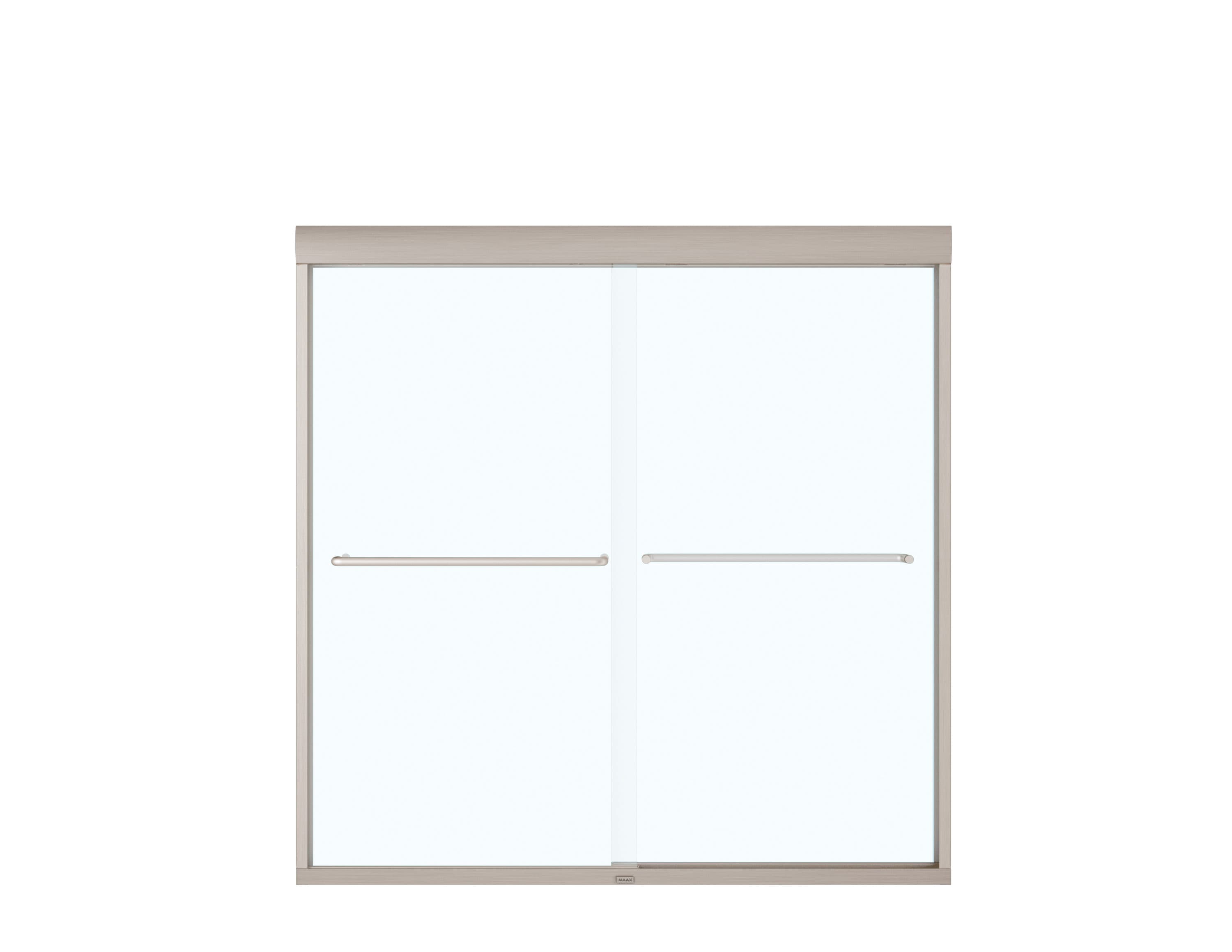 MAAX Aura Matte Black 55-in to 59-in W x 71-in H Semi