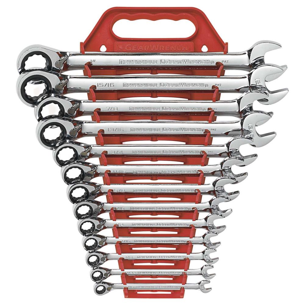 GEARWRENCH 13-Piece Set 12-Point Standard (SAE) Ratchet Wrench Set in