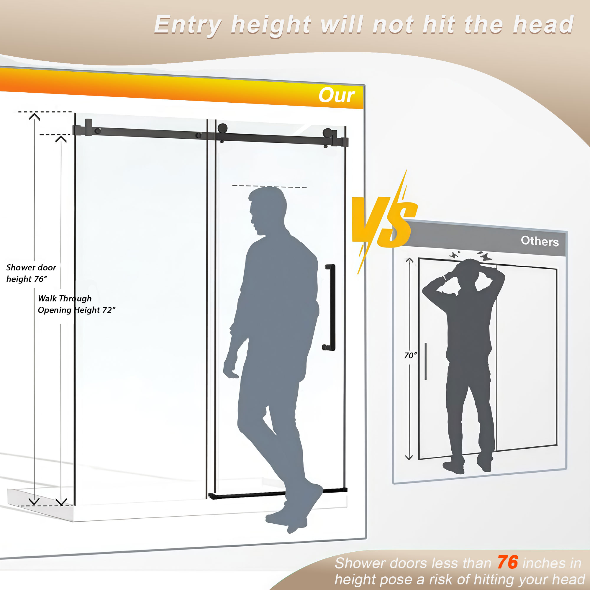 LIVIZA G1PF6076BN-100 Shower-Doors - View #4