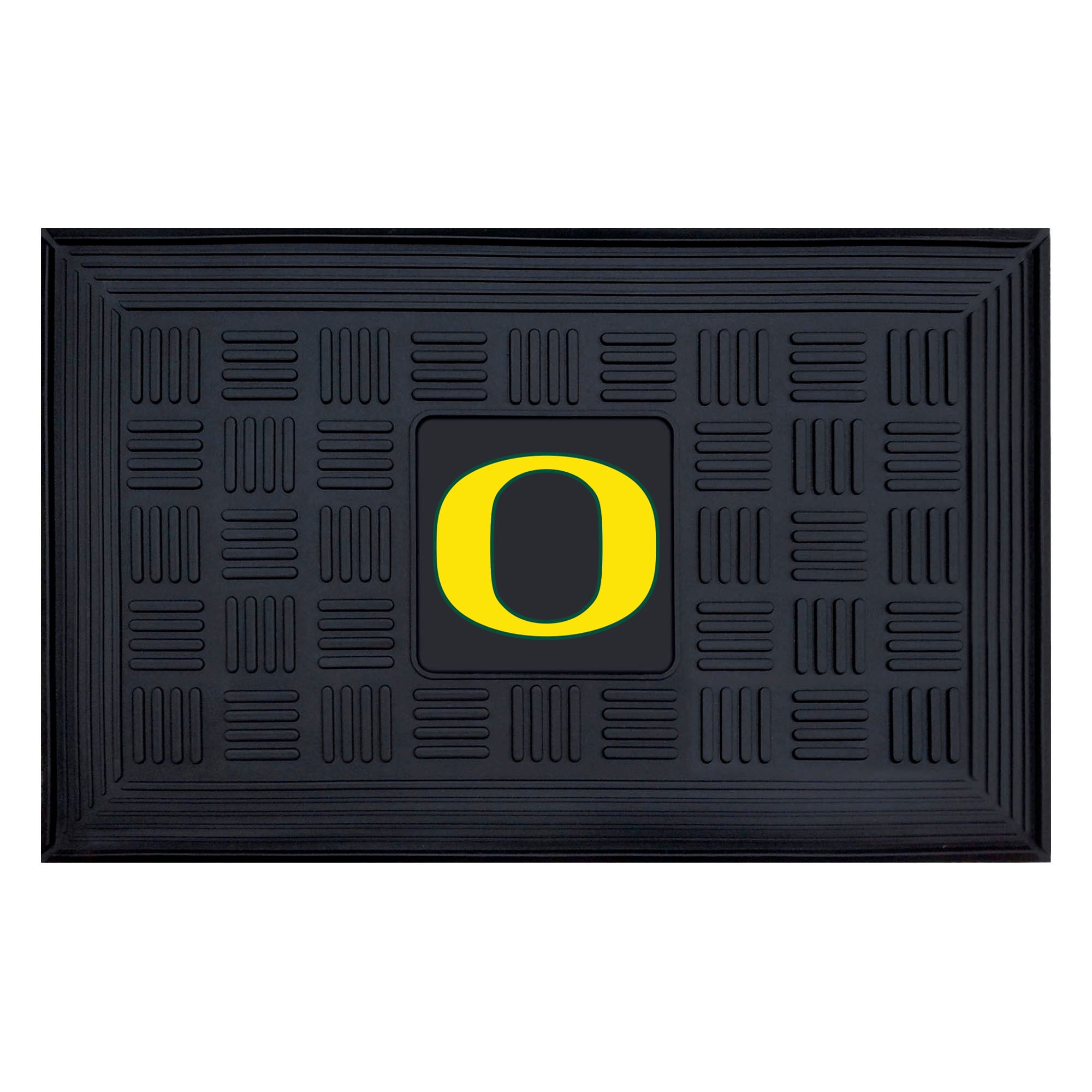 FANMATS 11396 Oregon Ducks 2-ft x 3-ft Black Vinyl Rectangular Indoor or Outdoor Decorative Sports Door Mat