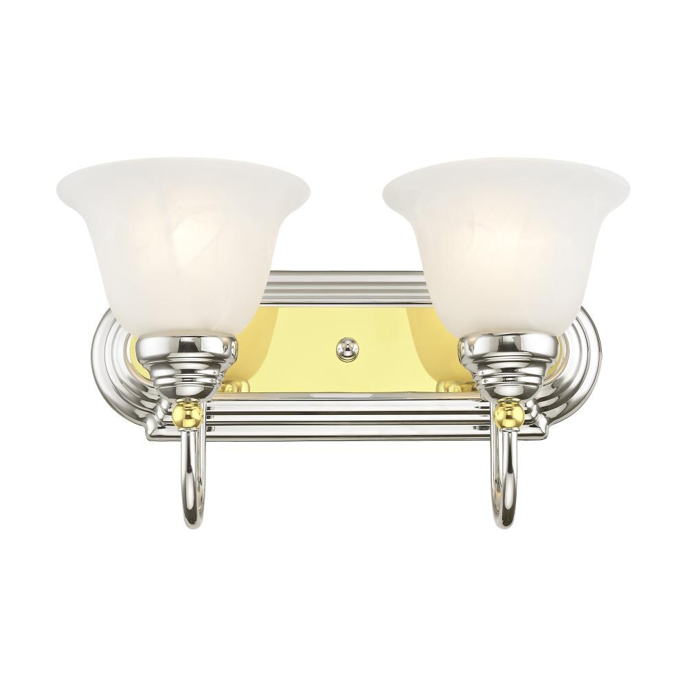 Livex Lighting Belmont 2 Light Chrome Traditional Vanity Light In The Vanity Lights Department 9463