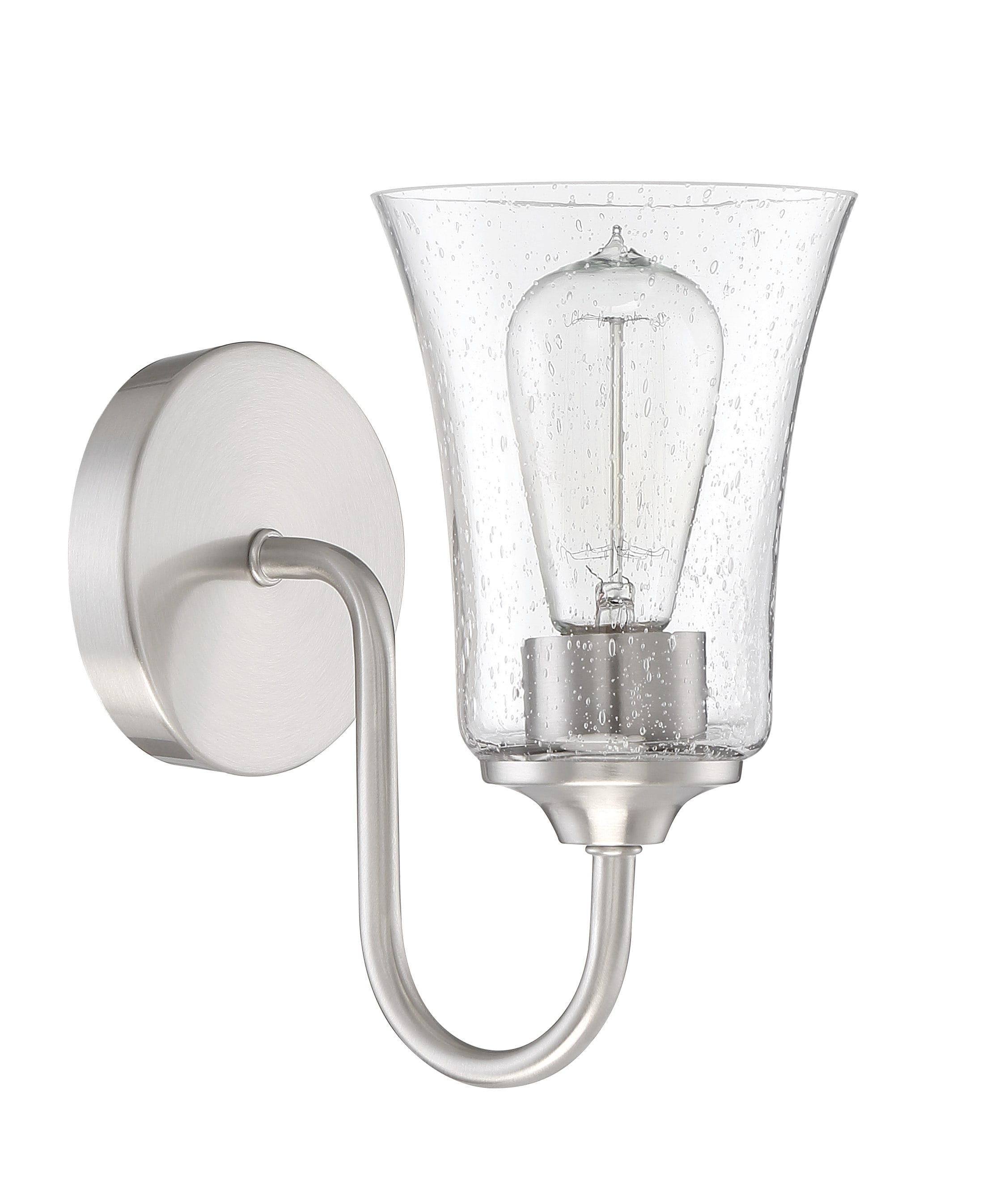 Craftmade 50401-BNK Gwyneth 5.13-in 1 -Light Brushed Nickel Traditional Vanity light