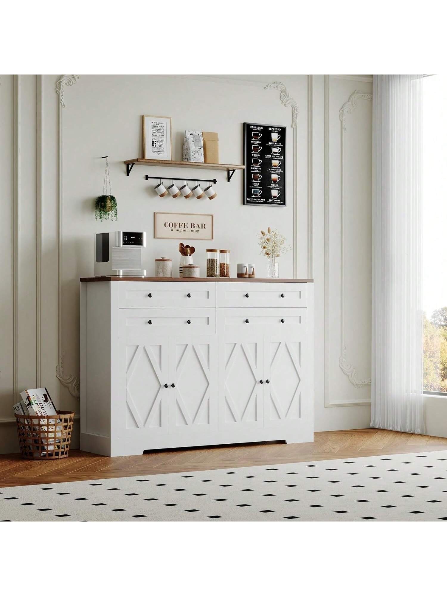 Qeetex BY-PHK-34WAXDSP Bathroom-Wall-Cabinets - View #4