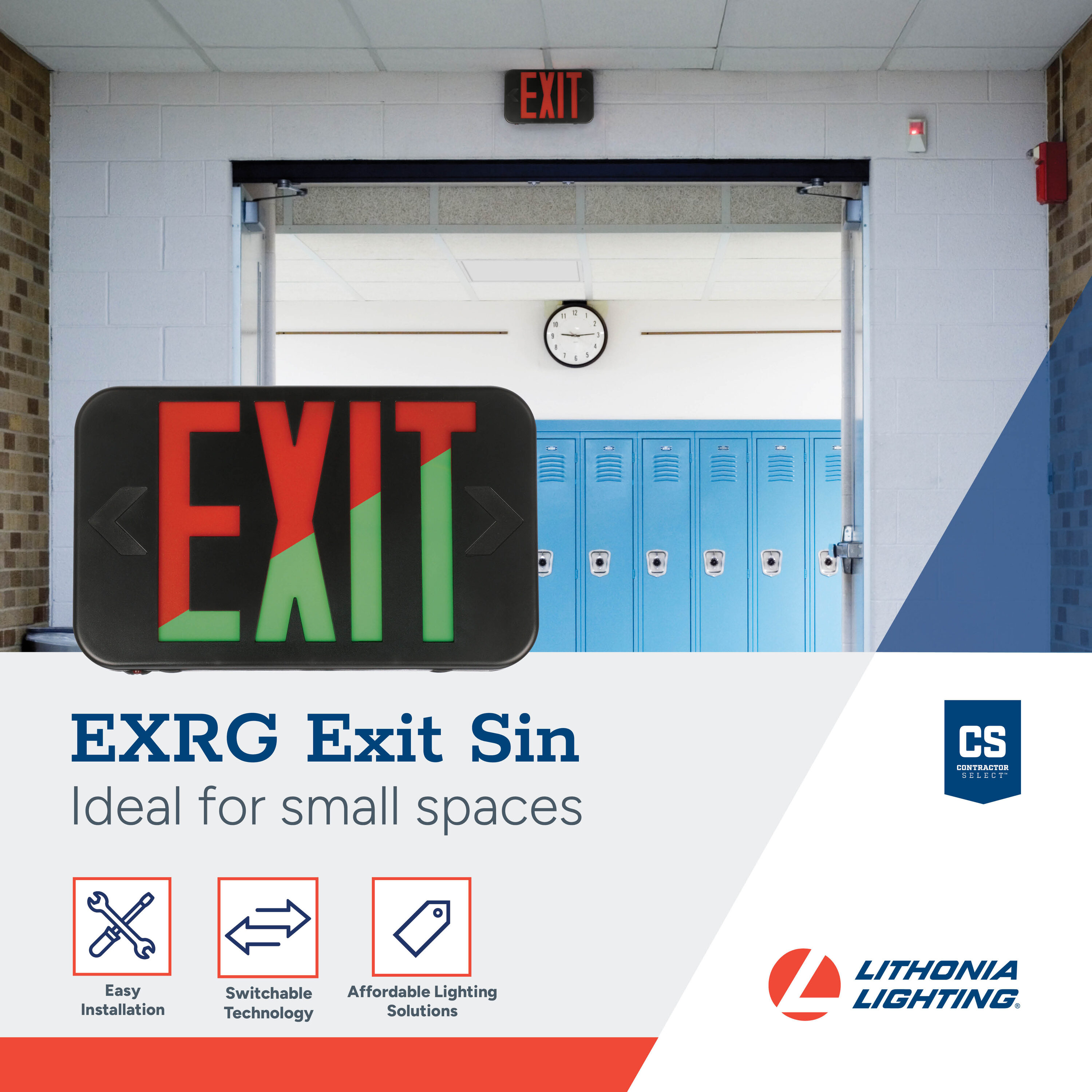 Lithonia Lighting EXRGELBM6 Emergency-Exit-Lighting - View #2
