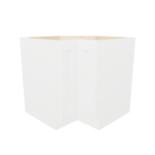 RELIABILT Parkstone 29-in W x 34.5-in H x 21-in D White Lazy Susan Corner Base Fully Assembled Plywood Cabinet (Shaker Style)