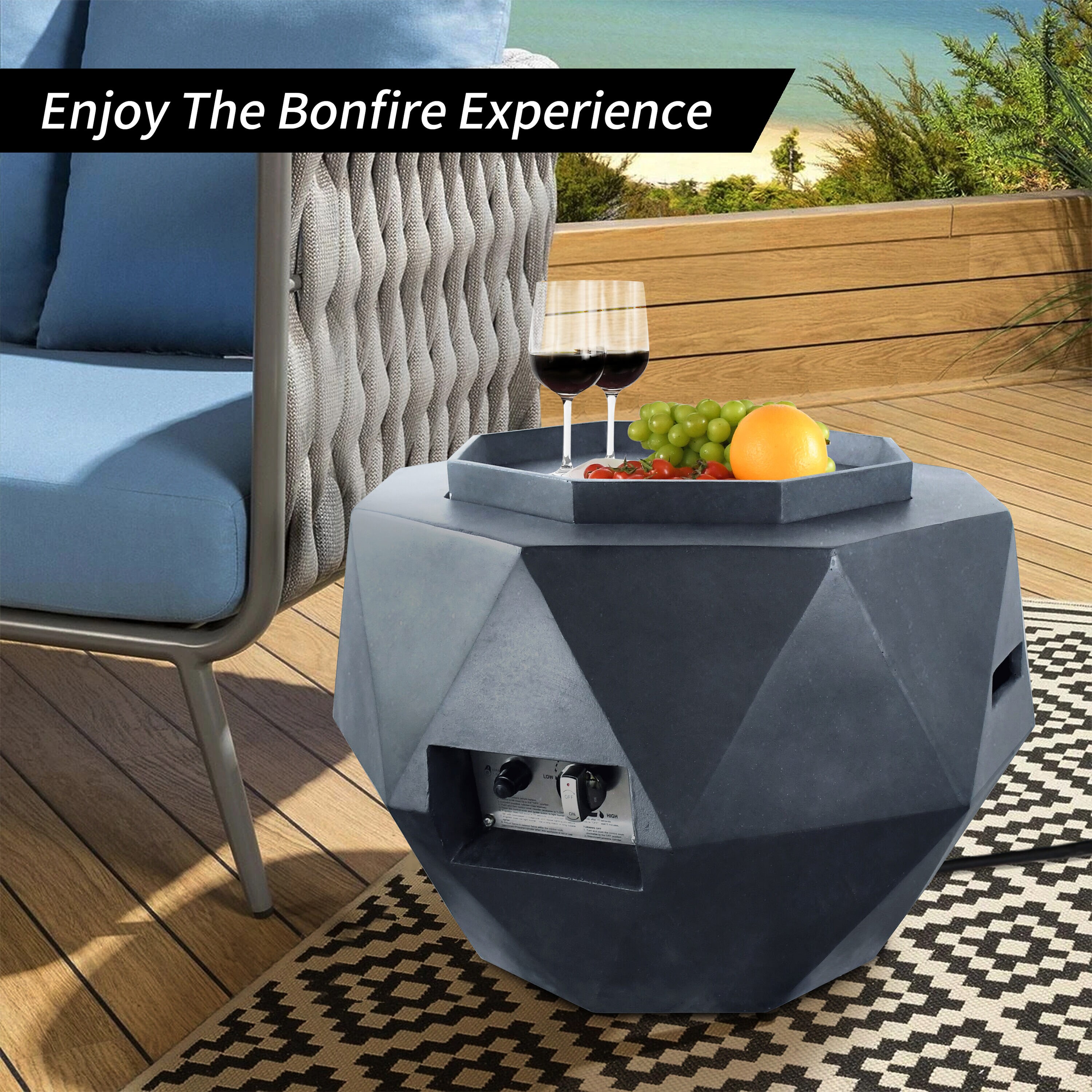 KANTE A-GF002-C60121 Outdoor-Gas-Firepits - View #3