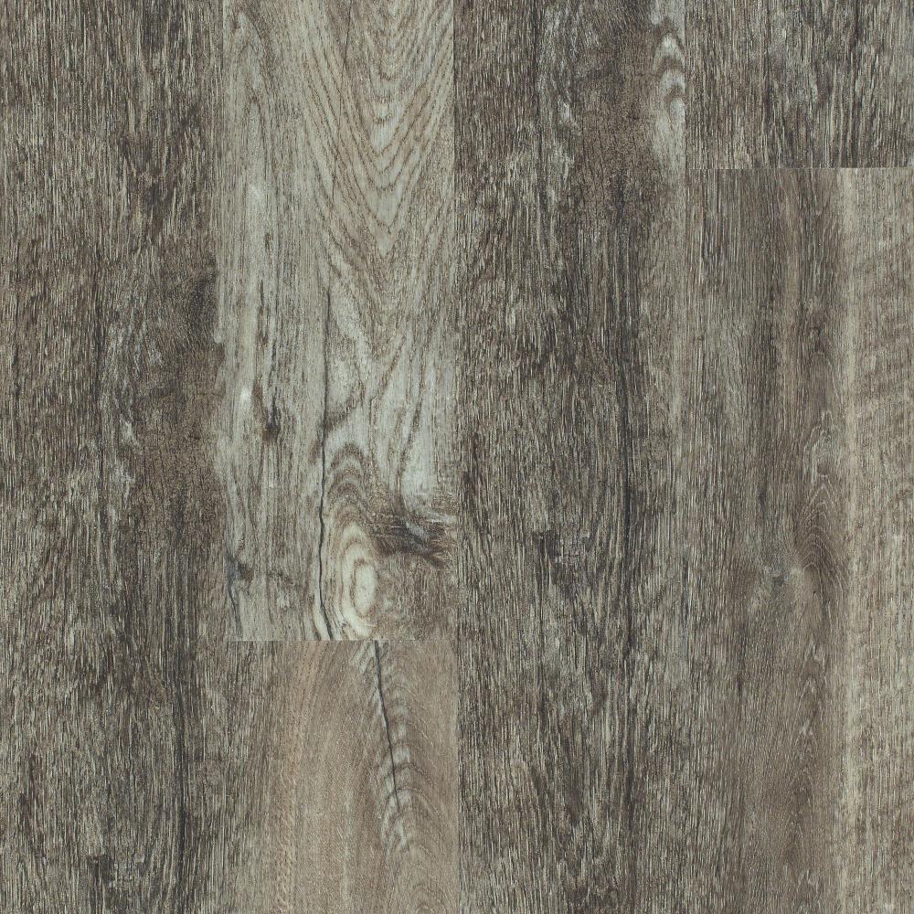 Shaw LX92200556 Newcastle Fortress Gray Wood look 12-Mils x 7-in W x 48-in L Waterproof and Water Resistant Interlocking Luxury Vinyl Plank Flooring ( 18.67-Sq. Feet Carton )