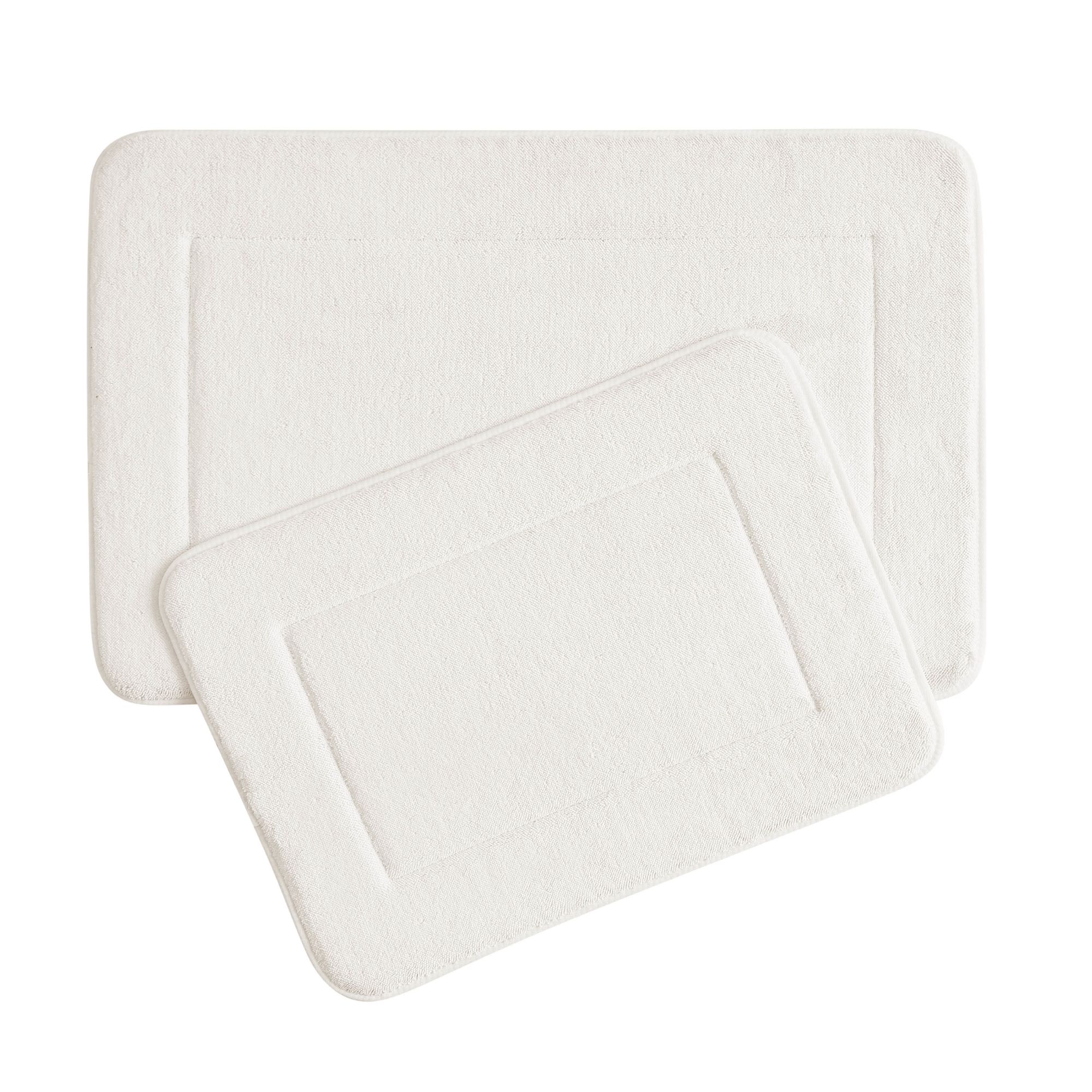 Oliver Brown  Plush Terry 17x24 and 24x40 Bath Mat 2 Piece Set